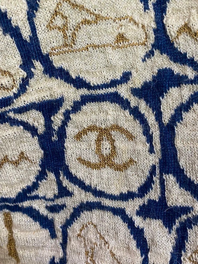 Chanel Chanel Egyptian series gold thread jacquart sweater Size XS / US 0-2 / IT 36-38 - 4 Thumbnail