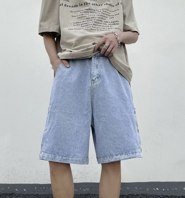 Japanese Brand × Jean Retro washed casual loose denim shorts Size US 30 / EU 46 - 4 Thumbnail