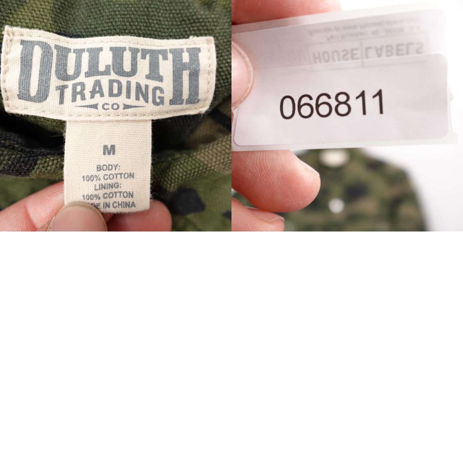 Duluth Trading Company Duluth Jacket Medium Green Camo Lined Heavy Duty Shirt Shacket Utility Canvas Size US M / EU 48-50 / 2 - 8 Thumbnail