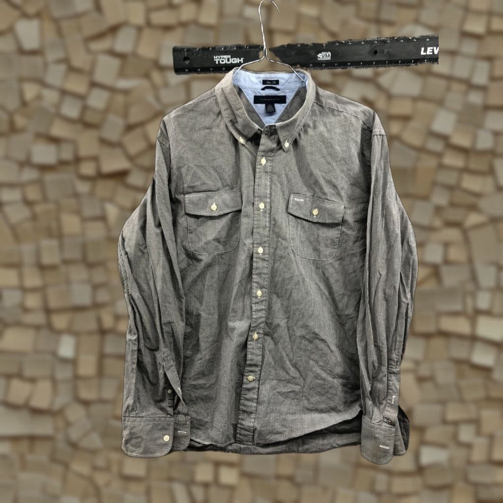 Tommy Hilfiger Tommy Hilfiger Slim Fit Shirt XL Mens Long Sleeve Button-Down Collar Plaid Button-Up Modern Classic Size US XL / EU 56 / 4 - 1 Thumbnail