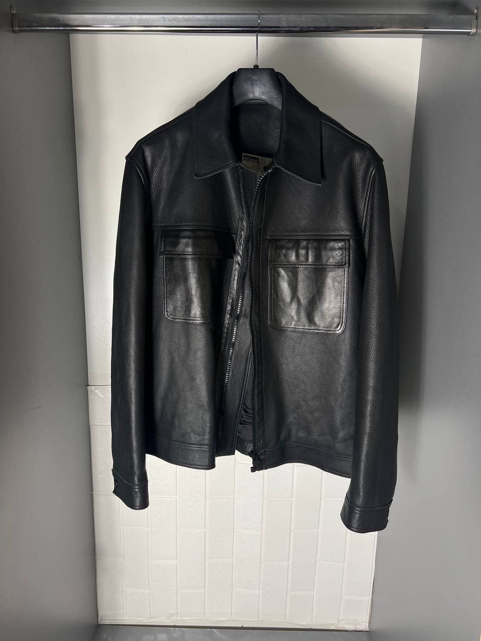 Ted Baker VERY RARE TED BAKER REAL LEATHER JACKET BIKE CASUAL Y2K Size US M / EU 48-50 / 2 - 4 Thumbnail