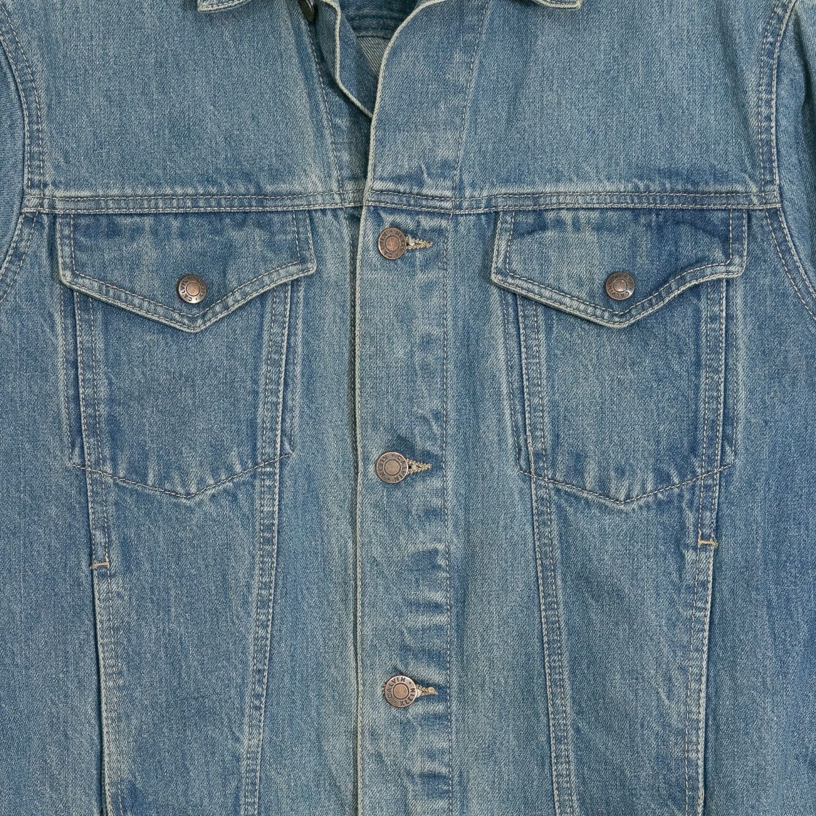 Calvin Klein Vintage Calvin Klein Denim Trucker Jacket Large Jean Jacket Size US L / EU 52-54 / 3 - 4 Thumbnail