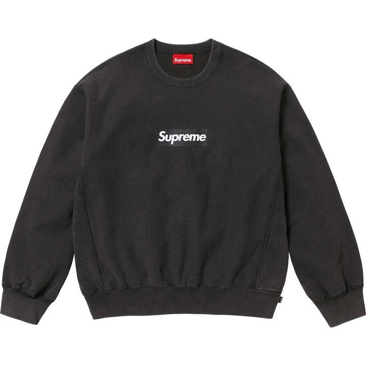 Supreme Supreme Washed Box Logo Crewneck Size US M / EU 48-50 / 2 - 1 Thumbnail