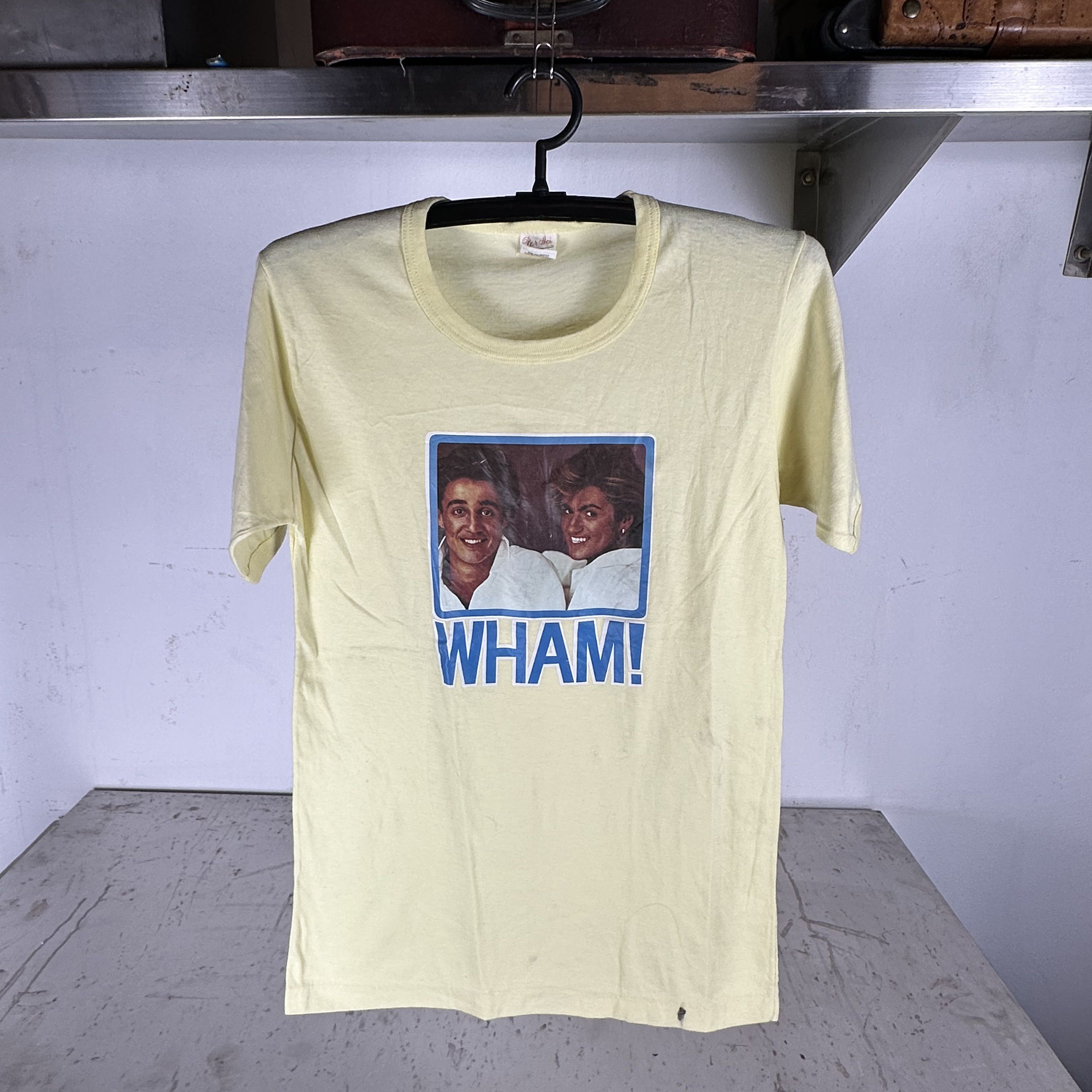 Vintage Vintage 80s Wham! George Michael and Andrew Ridgeley T-Shirt Size US S / EU 44-46 / 1 - 1 Thumbnail