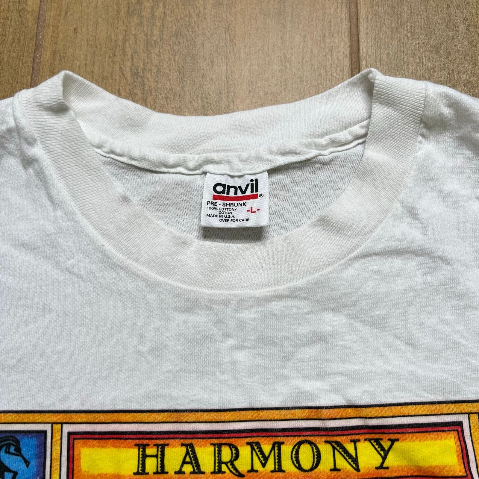 Anvil Vintage Human Shirt Mens XL Peace Harmony Earth Nature 90s Size US L / EU 52-54 / 3 - 4 Thumbnail