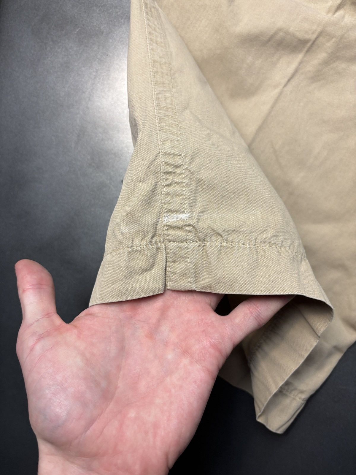 Pal Zileri × Vintage Vintage Pal Zileri Concept Shorts Long Tan Summer Cotton 30 Size US 31 - 8 Thumbnail