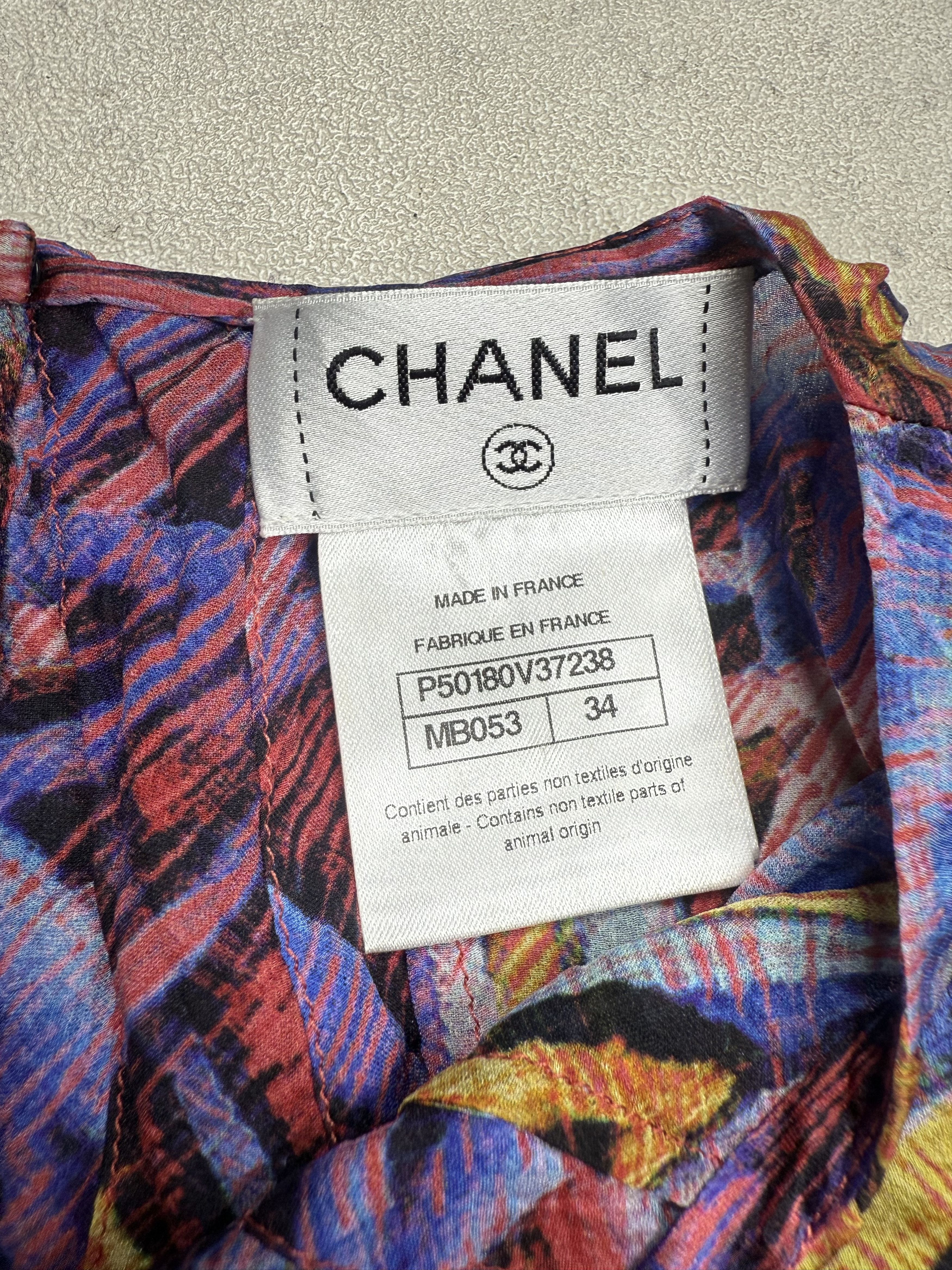 Chanel Chanel Silk Top Size XXS / US 00 / IT 34 - 9 Thumbnail