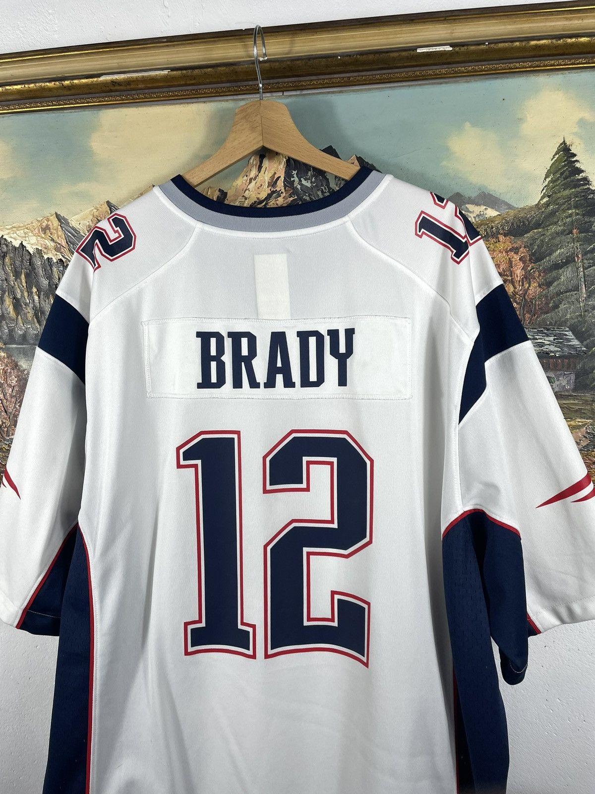 NFL × Nike Nike NFL Patriots Jersey Short Sleeve Brady 12 Size US XXL / EU 58 / 5 - 8 Thumbnail