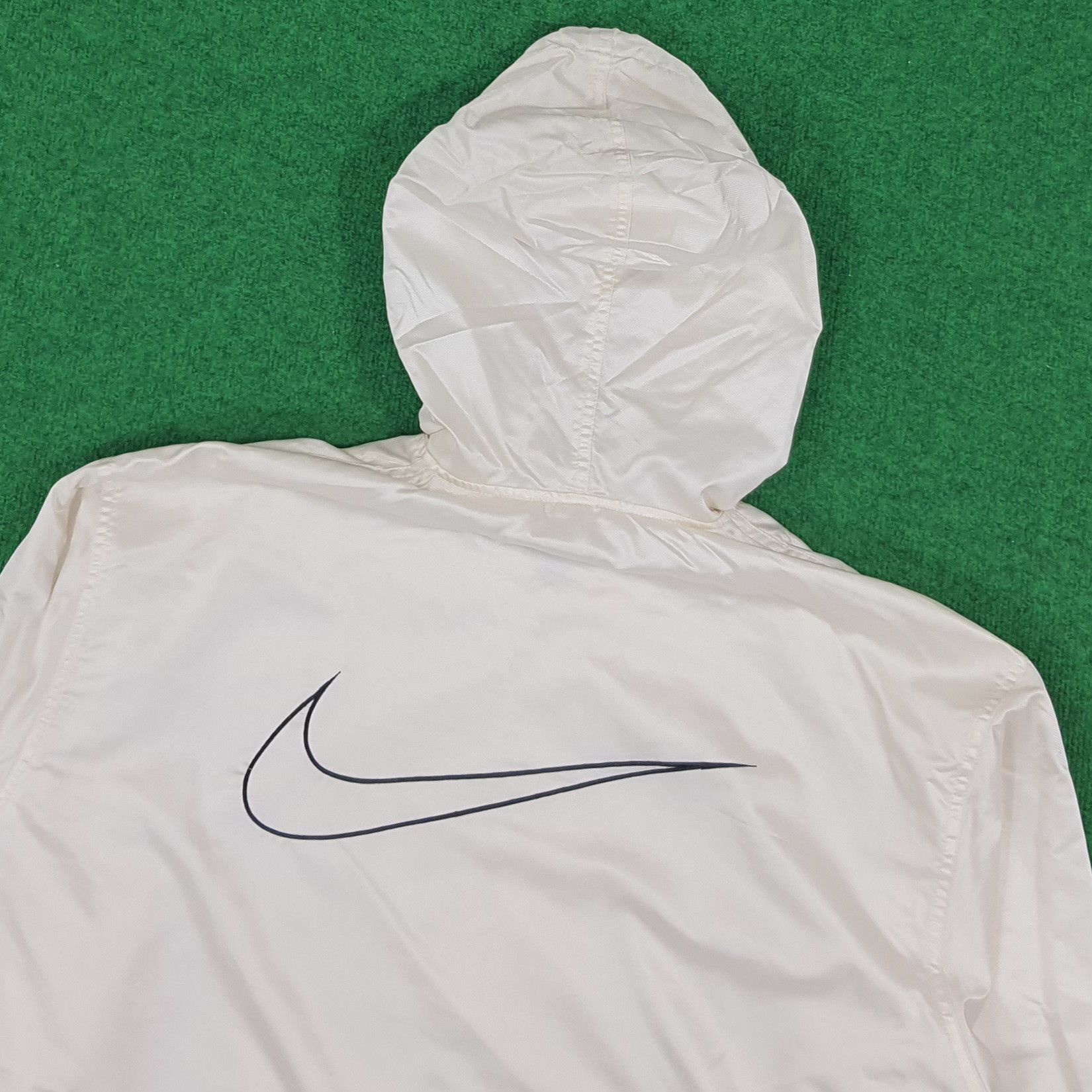 Nike × Vintage Vintage Nike Center Embroidered Hafl Zipper Hoodie Size US XL / EU 56 / 4 - 2 Thumbnail