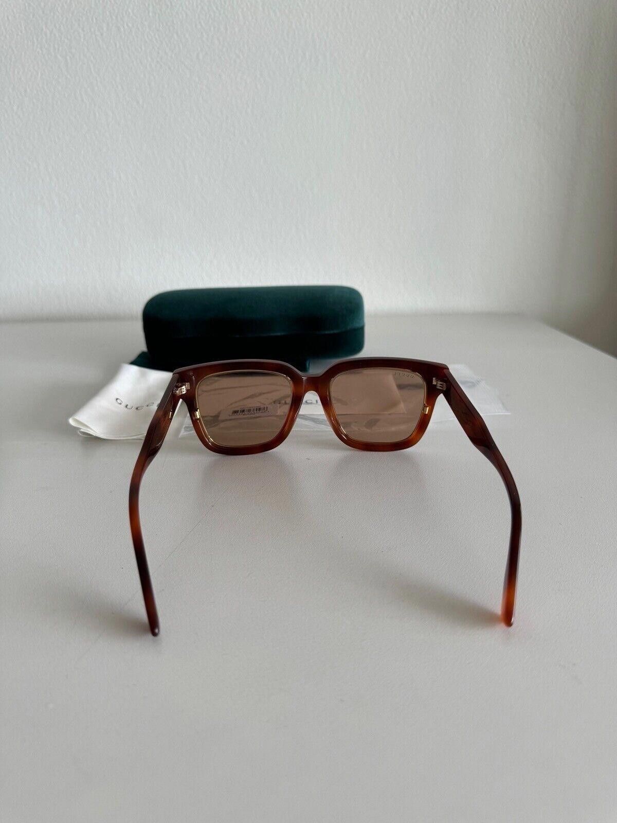 Gucci New Gucci sunglasses optical GG1136SA 003 havana gold square Size ONE SIZE - 5 Thumbnail