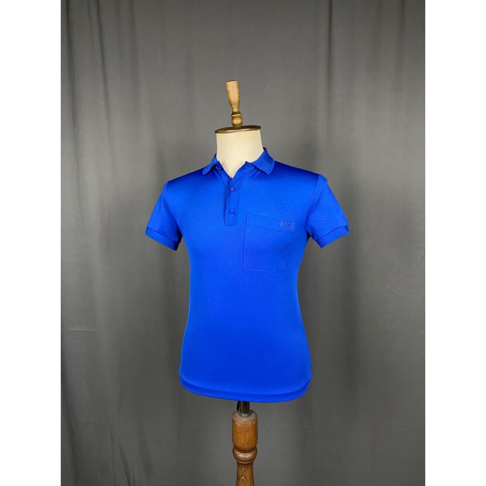 Alexander McQueen MINT! Alexander McQueen Small Logo Men's Blue Polo T-Shirt S Size US XS / EU 42 / 0 - 4 Thumbnail