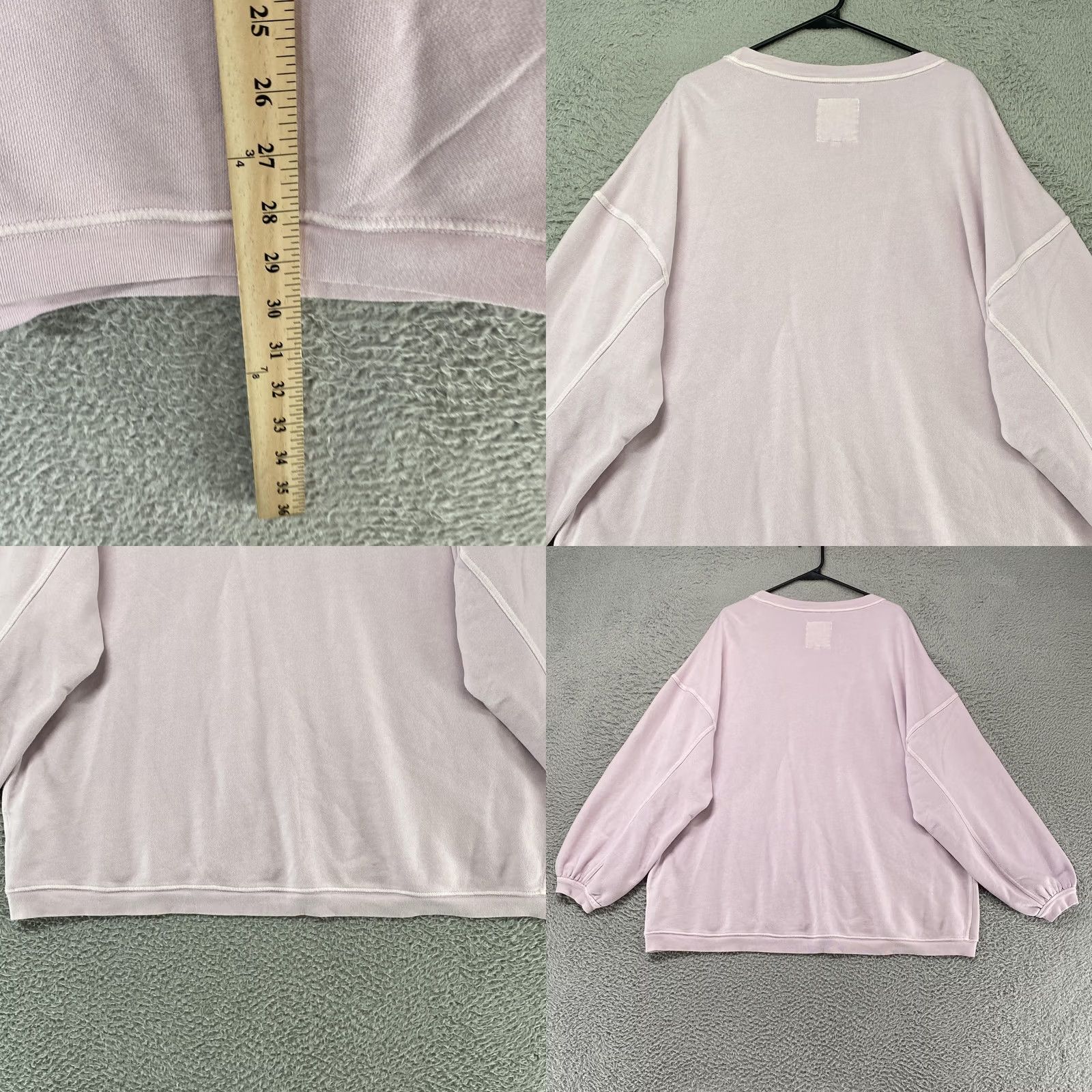 Vintage Aerie Sweatshirt Womens XL Purple Terry Pullover Oversized Balloon Sleeve Size XL / US 12-14 / IT 48-50 - 8 Thumbnail