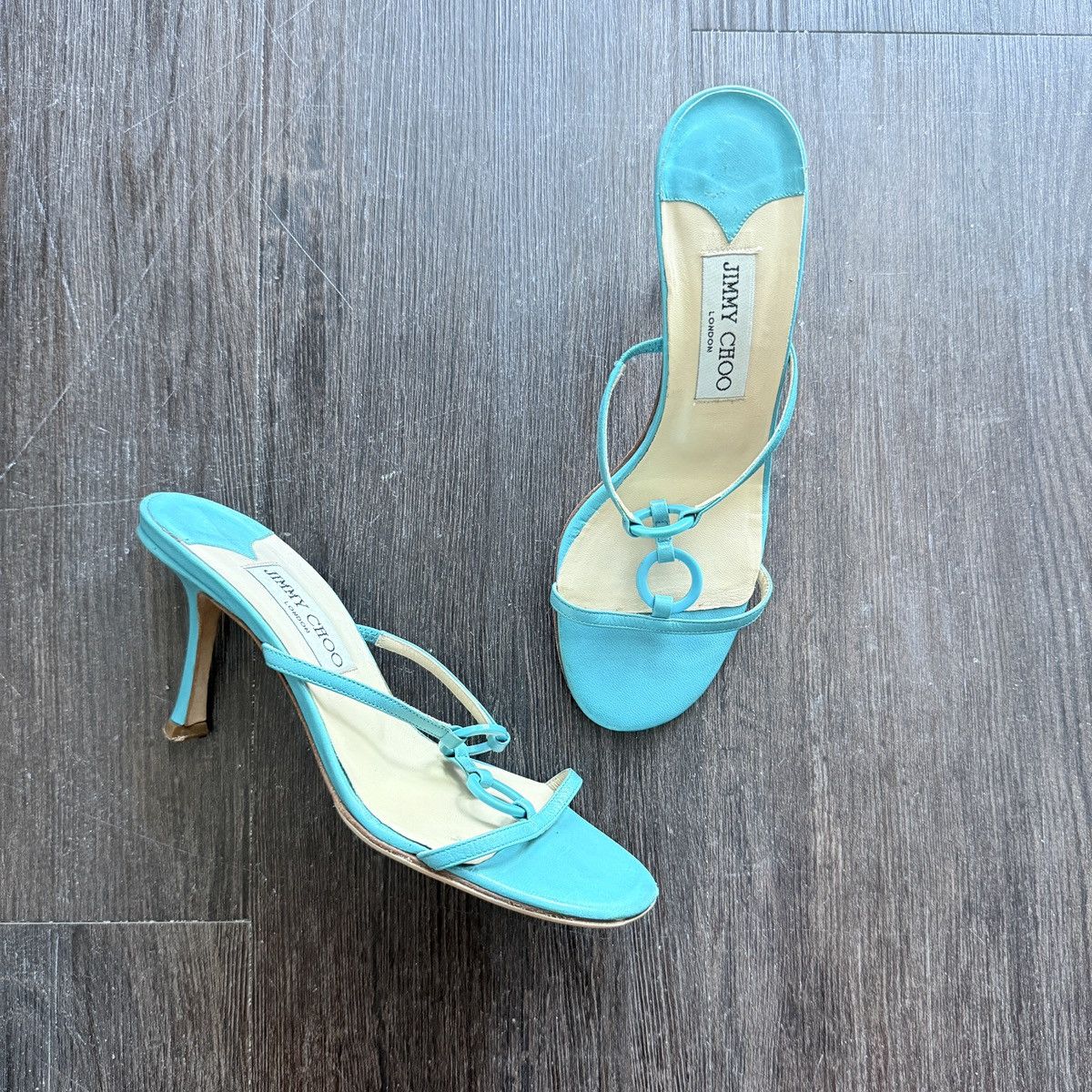 Vintage Teal Jimmy Choo Heels