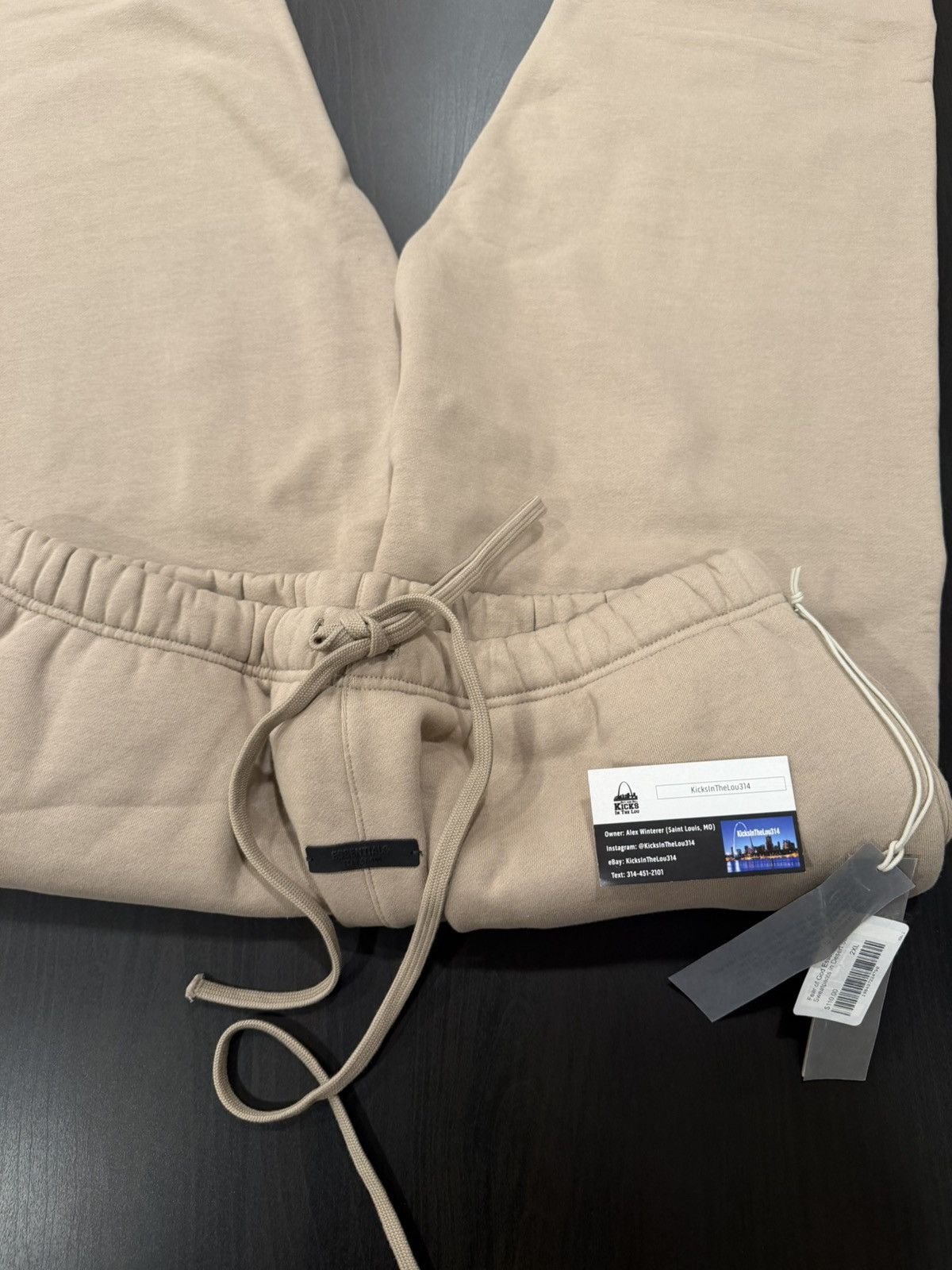 Fear of God Fear of God Essentials Fleece Sweatpants Desert Sand Size US 39 - 9 Thumbnail