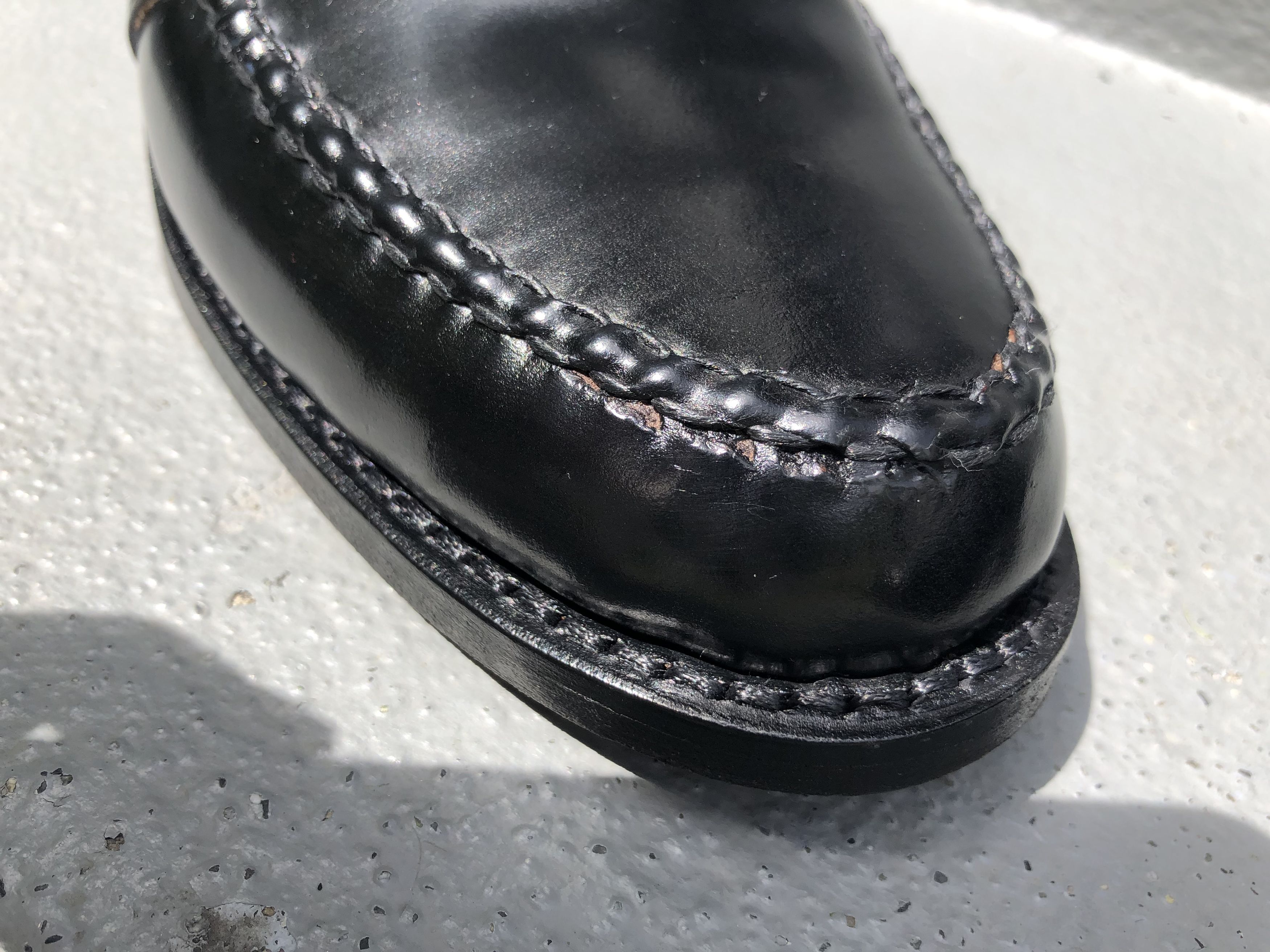 Allen Edmonds SHELL cordovan, black, size 7.5E Size US 7.5 / EU 40-41 - 7 Thumbnail