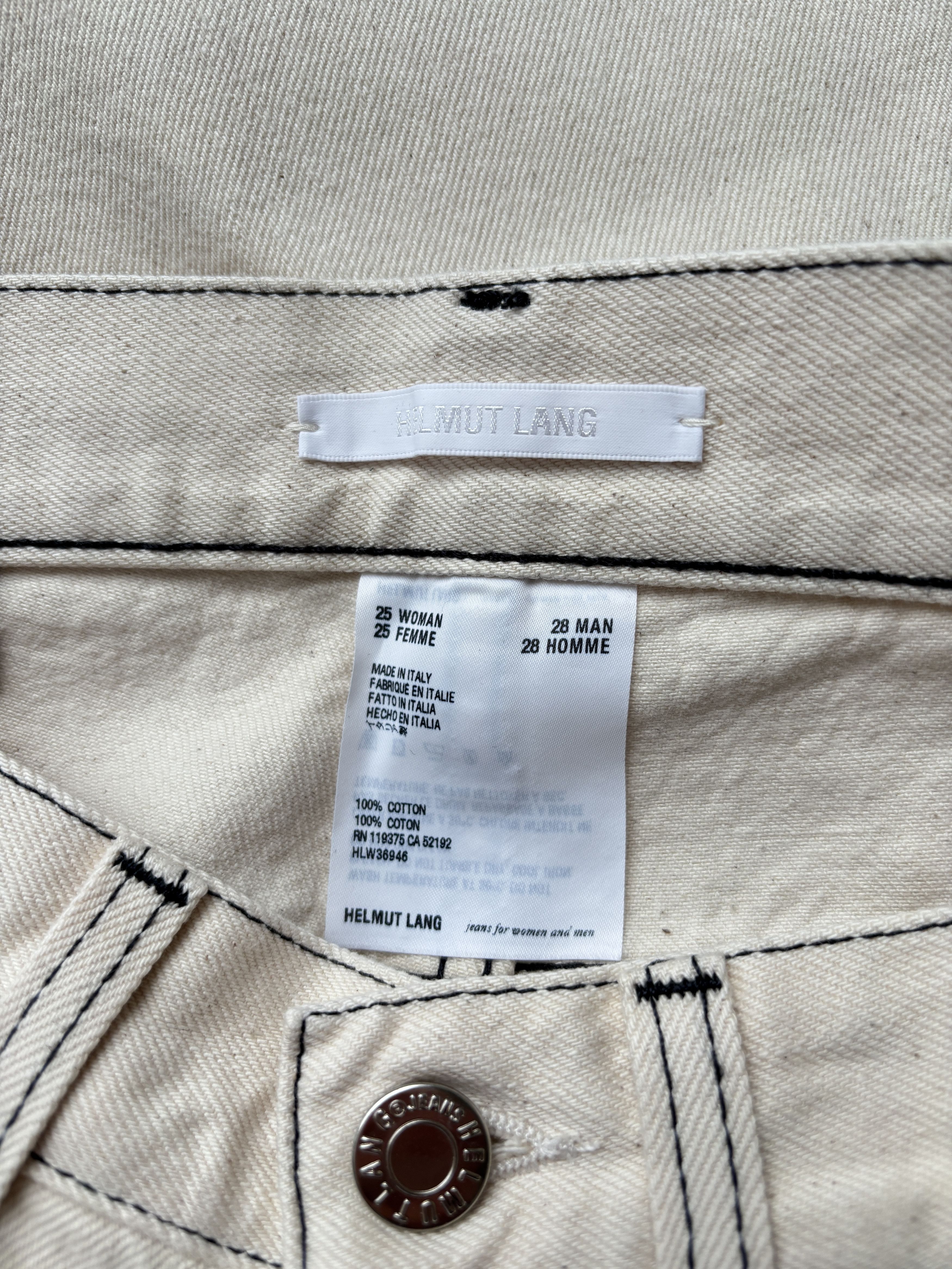 Helmut Lang ⚡️QUICK SALE⚡️Helmut Lang Natural Masc Lo Drainpipe Jeans Size US 28 / EU 44 - 3 Thumbnail