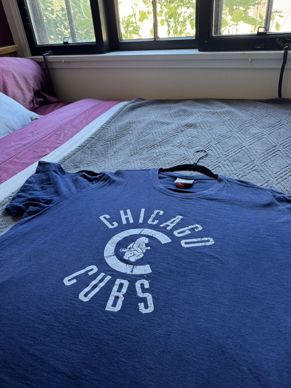 Mitchell & Ness Navy Blue Vintage Chicago Cubs Baseball Tee Size US XL / EU 56 / 4 - 3 Thumbnail