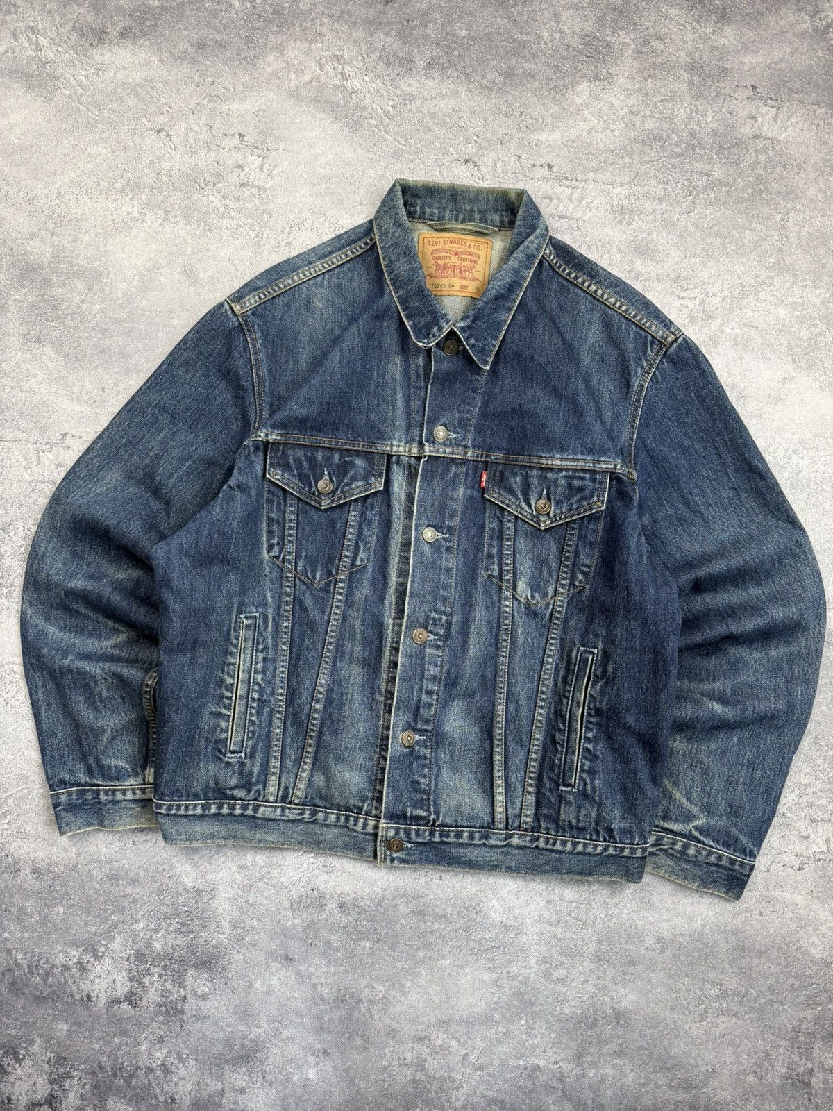 Levi's Vintage 90’s Levi’s Denim Trucker Jacket 70503 04 Size US XL / EU 56 / 4 - 3 Thumbnail