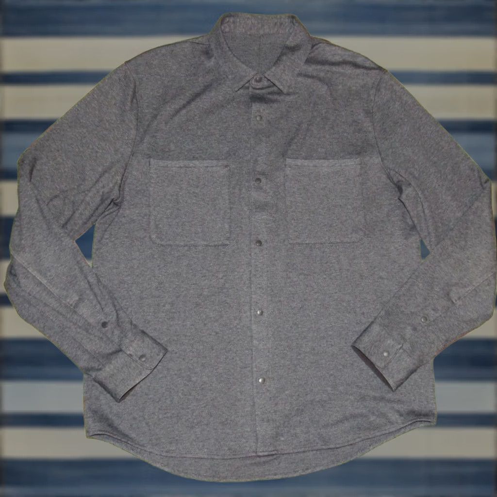 Lululemon LULULEMON Blue Stretch Commission Long Sleeve Button Snap Shirt Large Size US L / EU 52-54 / 3 - 1 Thumbnail