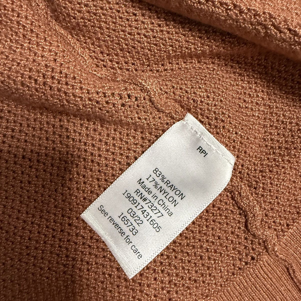 Nine West Nine West Cropped Open-Front Cardigan — Rust Size XS / US 0-2 / IT 36-38 - 5 Thumbnail