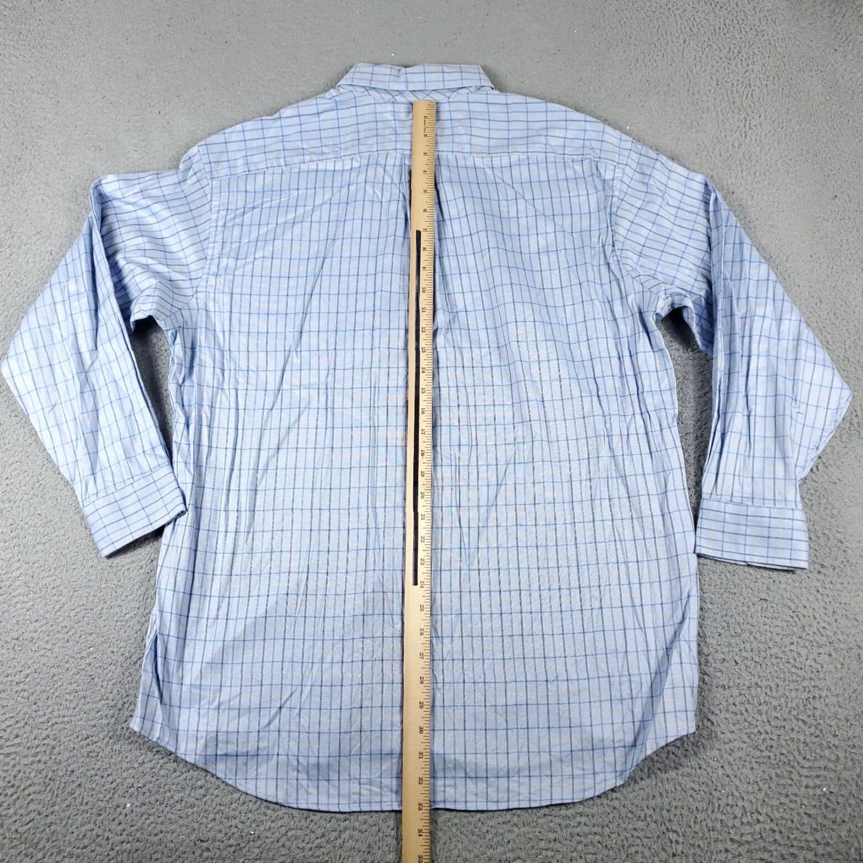 Tommy Hilfiger VINTAGE Tommy Hilfiger Shirt Men 2XL Blue Check Casual Button-Up Long Sleeve Size US XXL / EU 58 / 5 - 3 Thumbnail