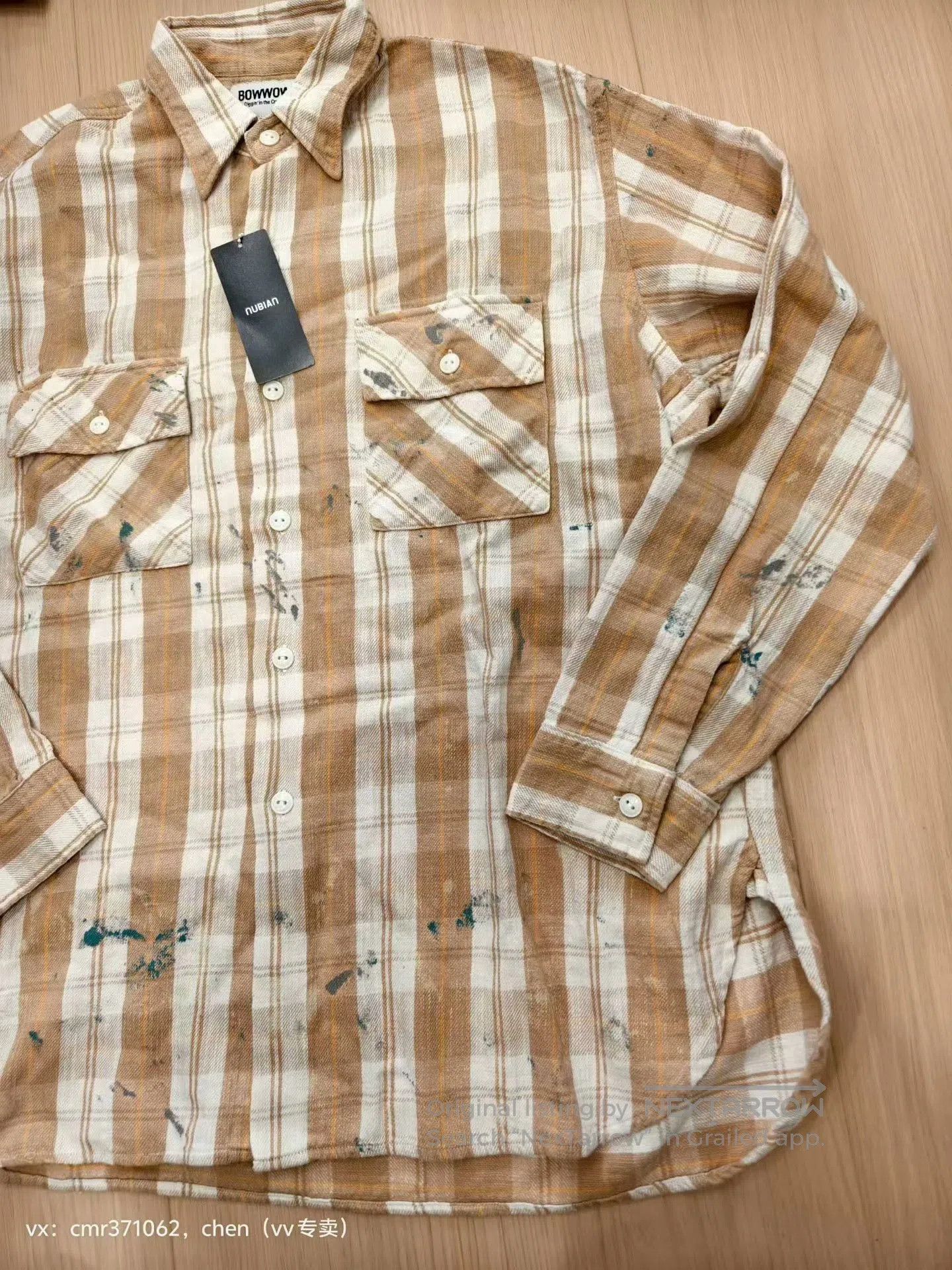 Bow3ry BOW WOW PAINTED PAINTER FLANNEL SHIRT. Size US M / EU 48-50 / 2 - 3 Thumbnail