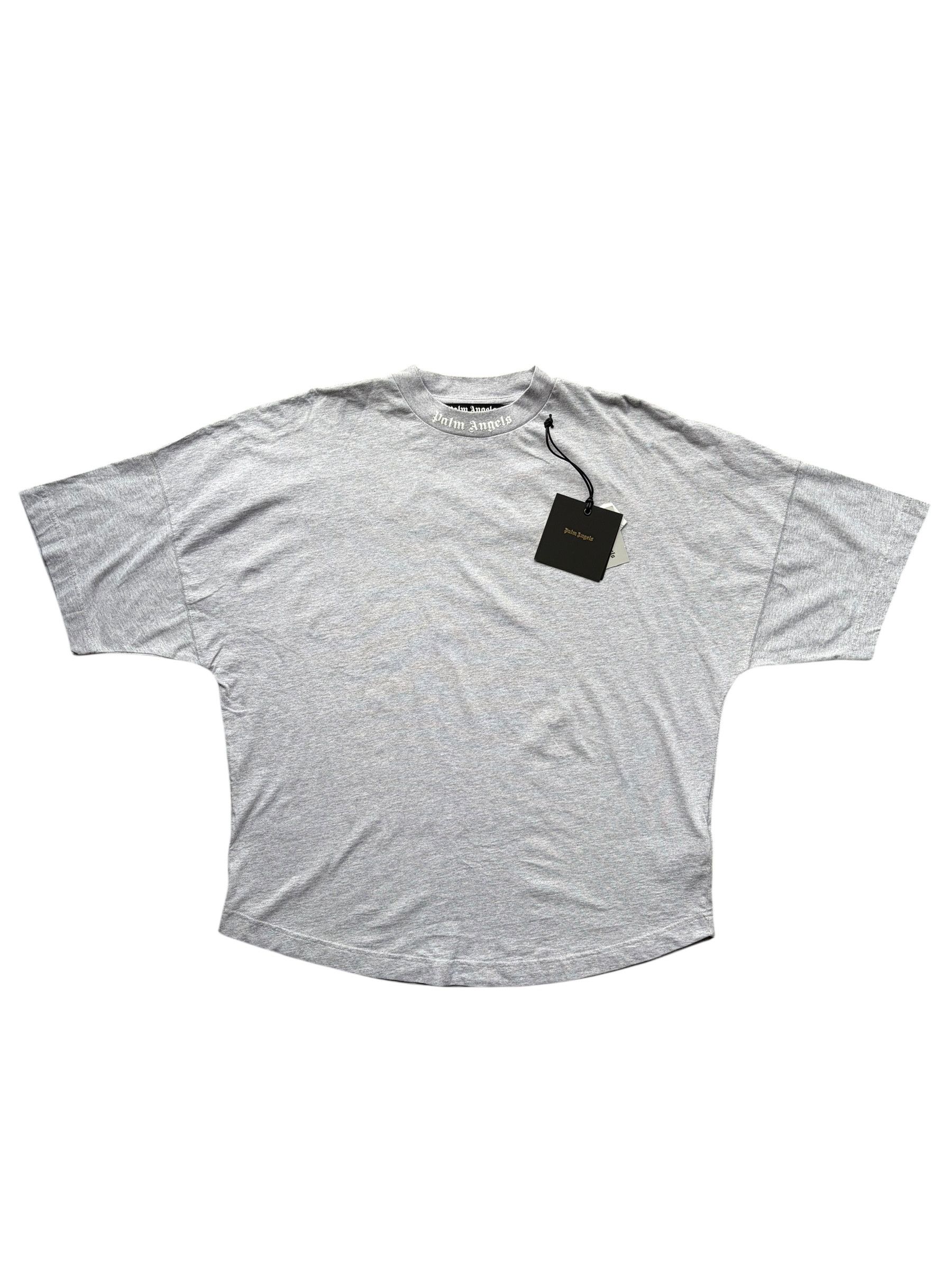 Palm Angels Palm Angels Grey & White Logo T-Shirt Size US L / EU 52-54 / 3 - 2 Thumbnail