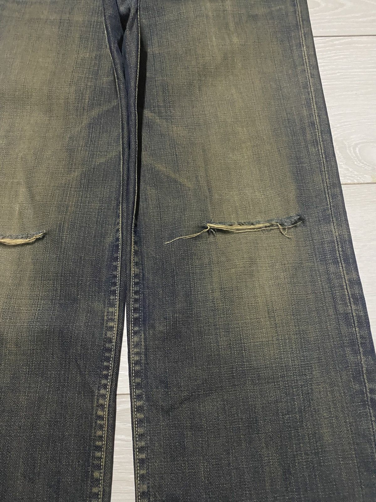Levi's Vintage Levis 502 Mud Wash Distressed Jeans Size US 28 / EU 44 - 8 Thumbnail