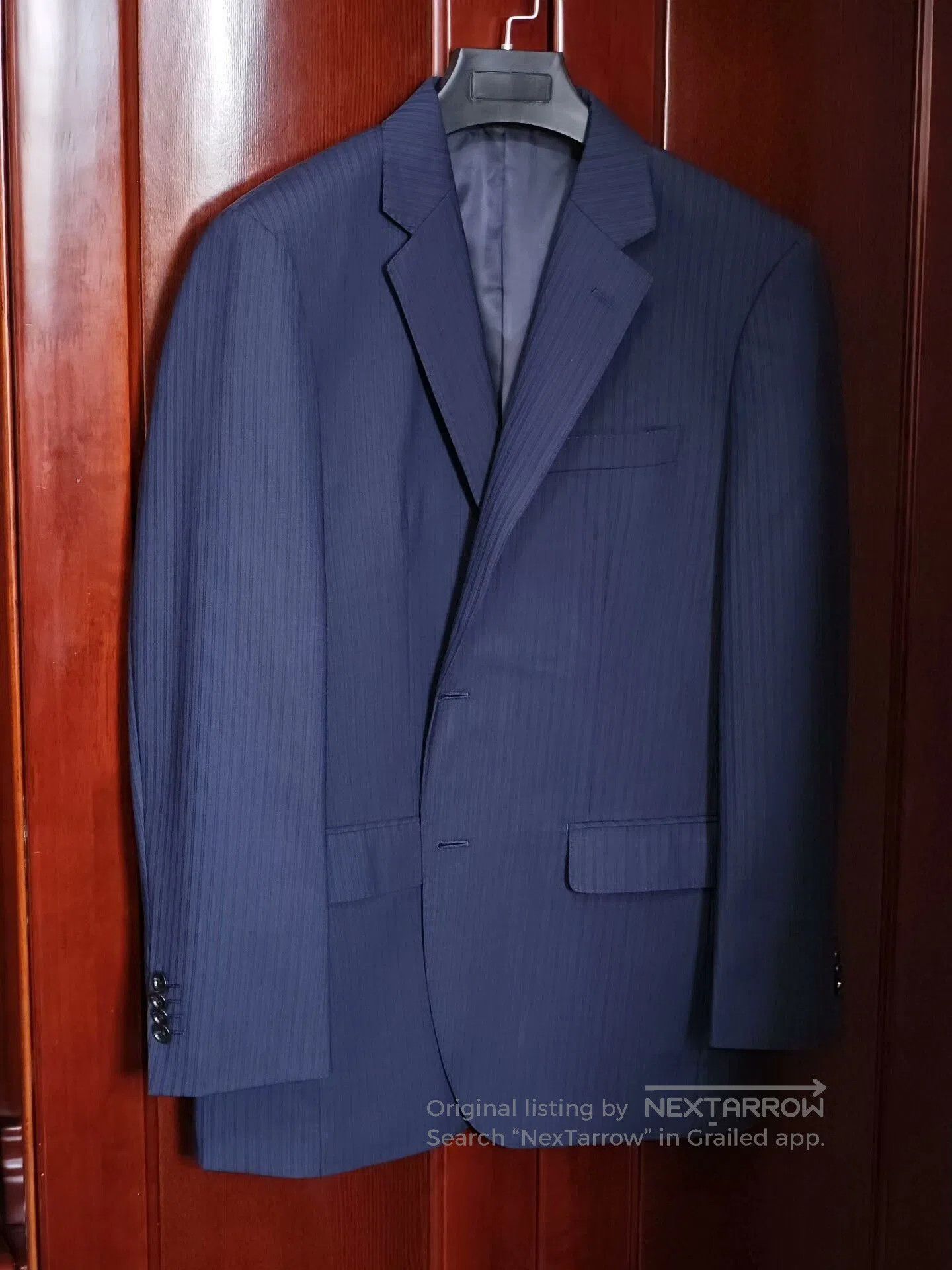 Japanese Brand Dormeuil Wool Custom Suit Jacket. Size US M / EU 48-50 / 2 - 1 Thumbnail