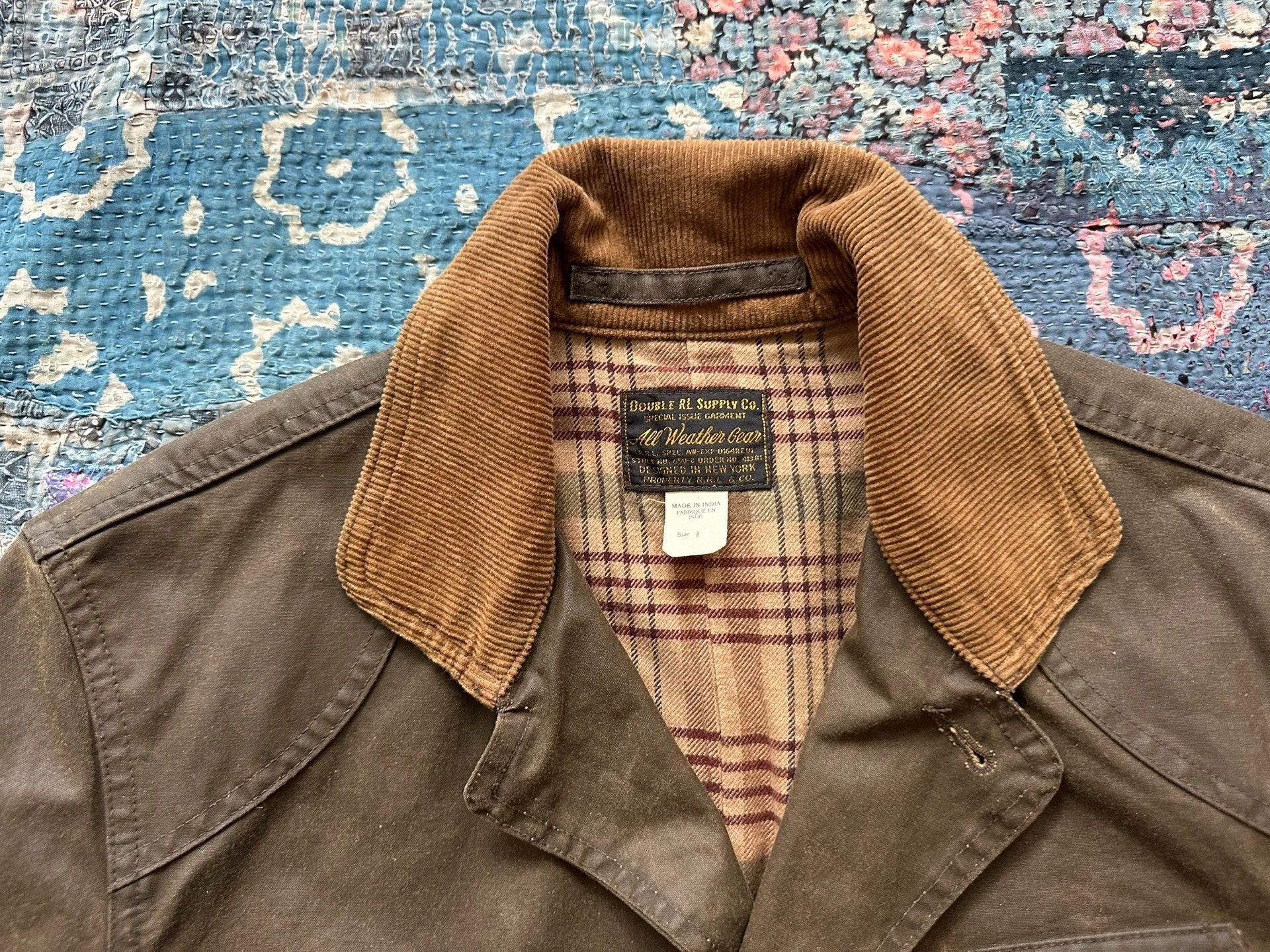 RRL Ralph Lauren rrl waxed corduroy panel jacket Size US M / EU 48-50 / 2 - 3 Thumbnail