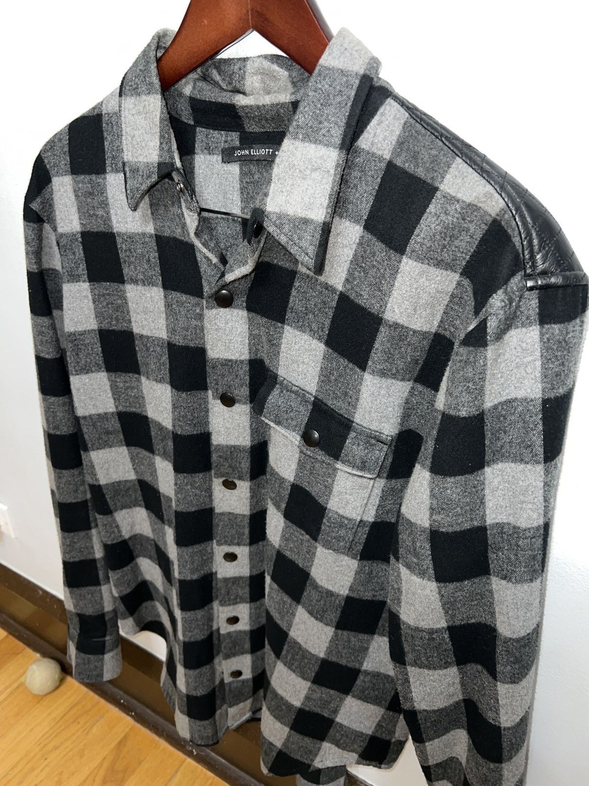 John Elliott 41 Overshirt Lambskin Flannel Size US M / EU 48-50 / 2 - 2 Thumbnail