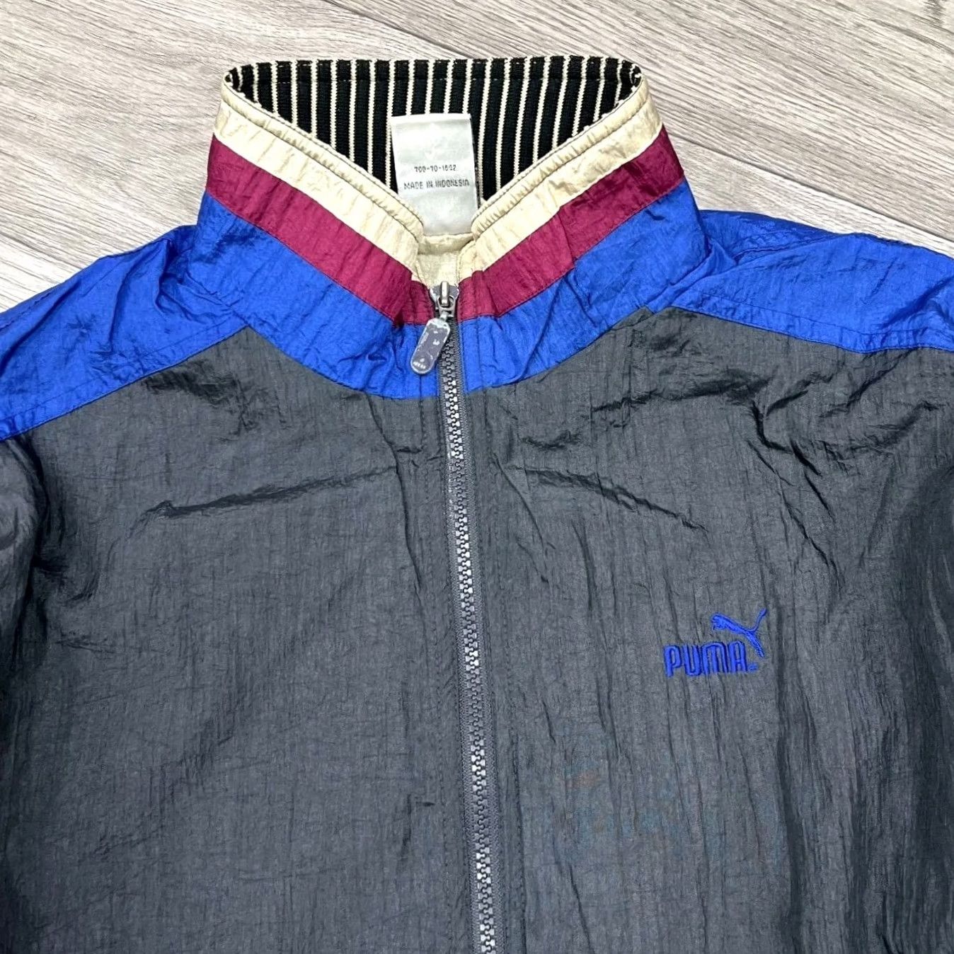 Puma VINTAGE PUMA Jacket Mens XL Shiny Nylon Zip-Up Retro Sportswear Track Jacket Size US XL / EU 56 / 4 - 2 Thumbnail