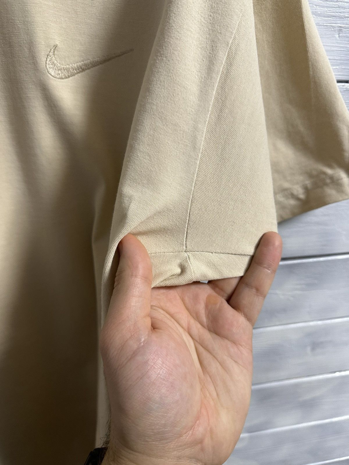Nike Rare Vintage T-Shirt Nike 90’e Small Swoosh Drill. Size US M / EU 48-50 / 2 - 8 Thumbnail