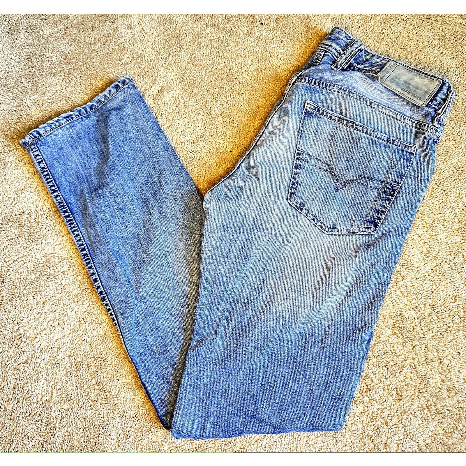 Diesel Diesel Waykee Regular Straight Leg Denim Jeans Blue W29 L32 Size US 29 - 3 Thumbnail