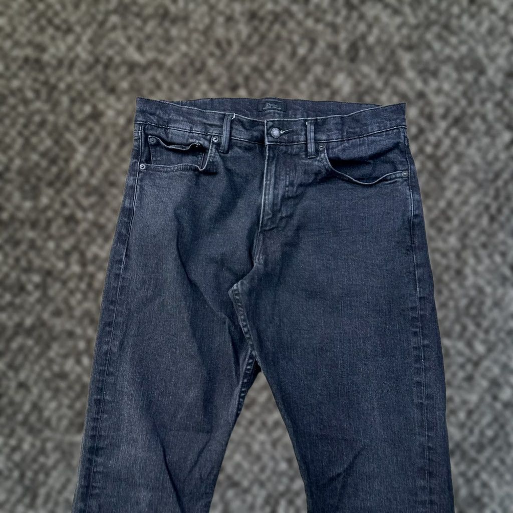 Polo Ralph Lauren Polo Ralph Lauren Prospect Straight Jeans Mens 34x32 Black Denim Comfort Regular Fit 5-Pocket Button Zipper Belt Loops Logo Size US S / EU 44-46 / 1 - 1 Thumbnail