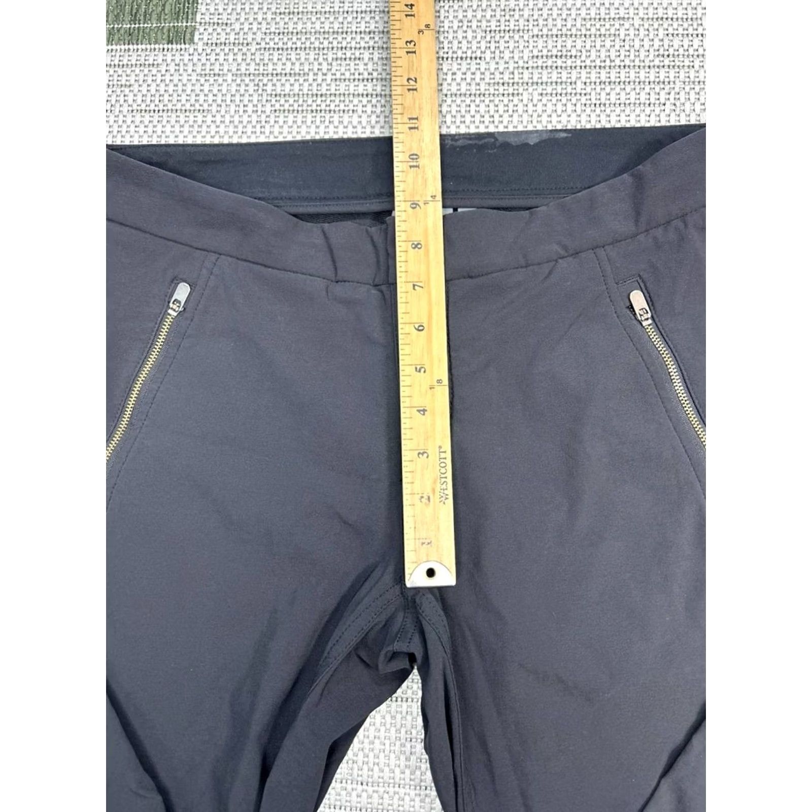 Athleta Athleta Womens Skinny Pants 12 Black Nylon Spandex Mid Rise Ankle Zip Wearable Outdoor Activewear Trousers Size 34" / US 12 / IT 48 - 5 Thumbnail