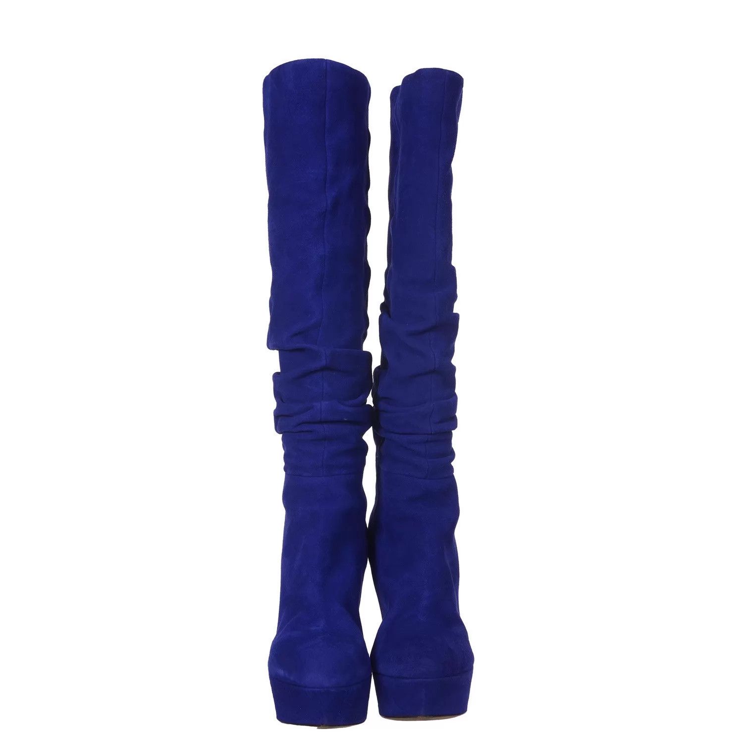 Sergio Rossi Sergio Rossi Royal Blue Suede Boots 37.5 Size US 7 / IT 37 - 3 Thumbnail