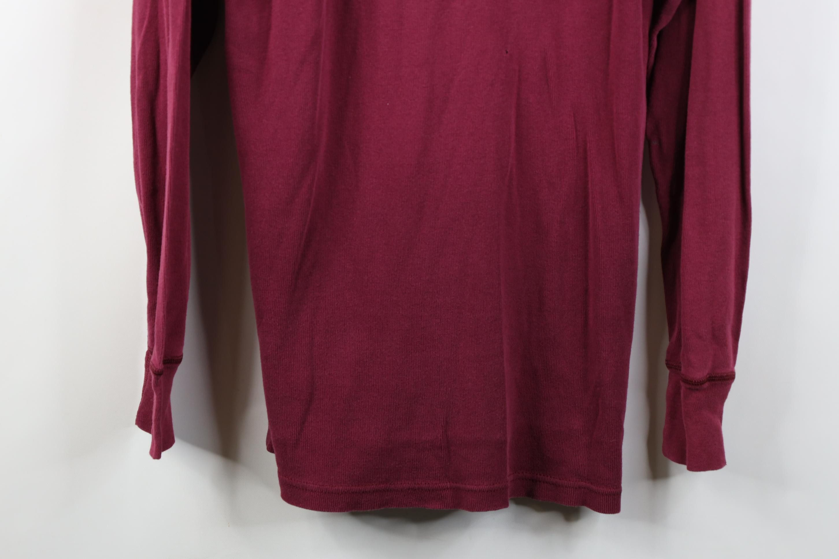 Harley Davidson Vintage 90s Harley Davidson Ribbed Knit Henley T-Shirt USA Size US L / EU 52-54 / 3 - 3 Thumbnail