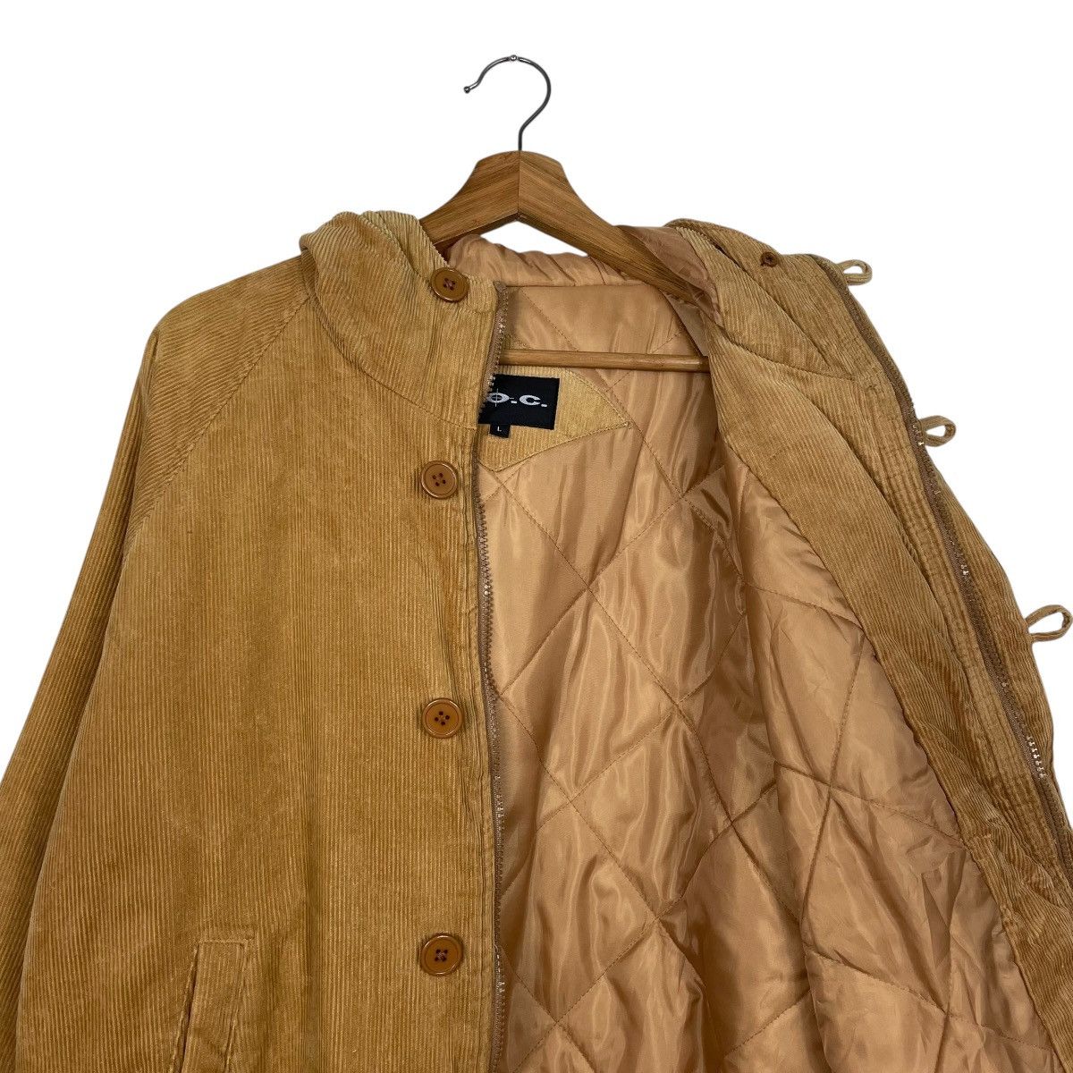 Japanese Brand Japanese Brand SOC Hooded Corduroy Jacket Size US L / EU 52-54 / 3 - 11 Thumbnail