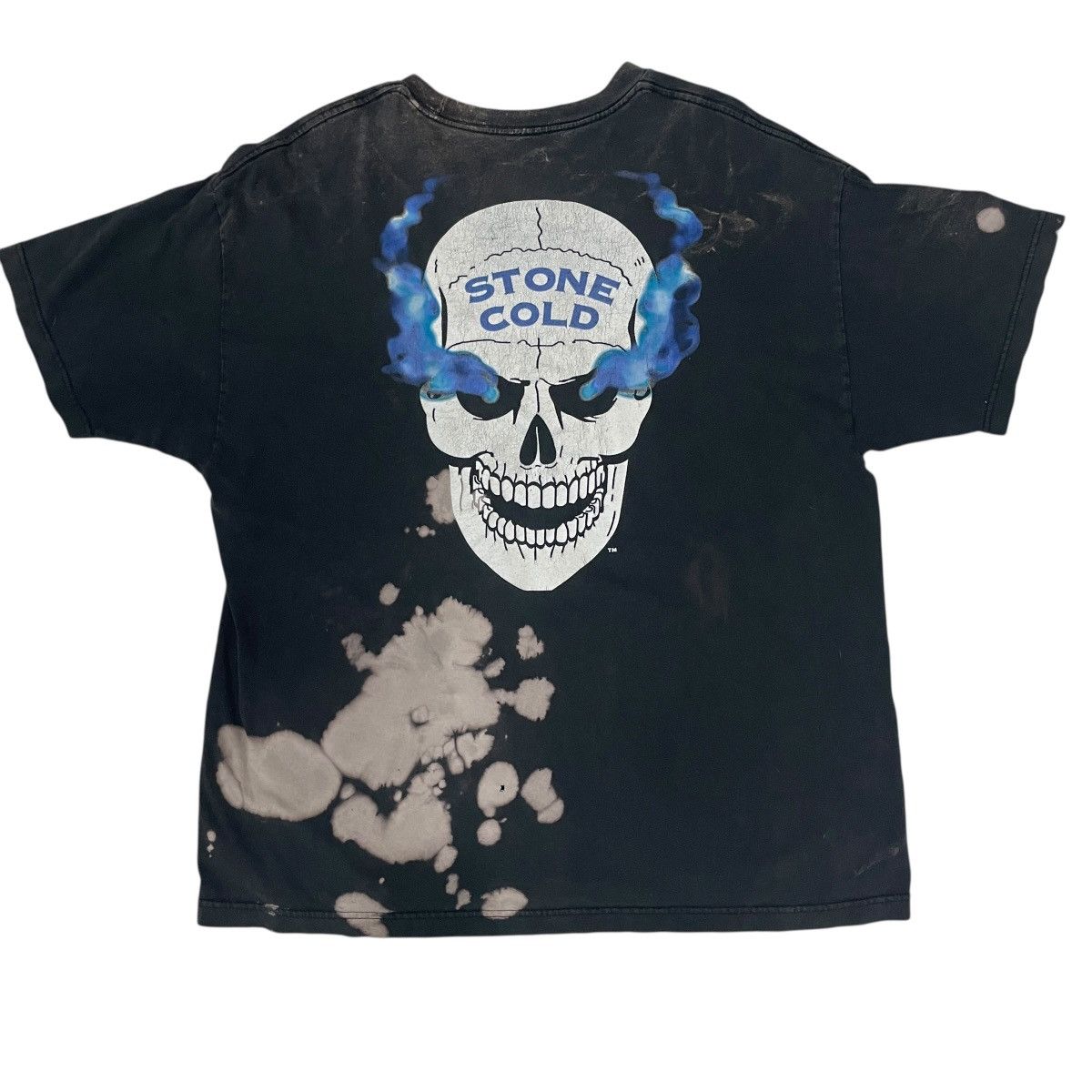 WWE Vintage Y2k Stone Cold Big Logo Acid Wash Tee Size US XL / EU 56 / 4 - 1 Thumbnail