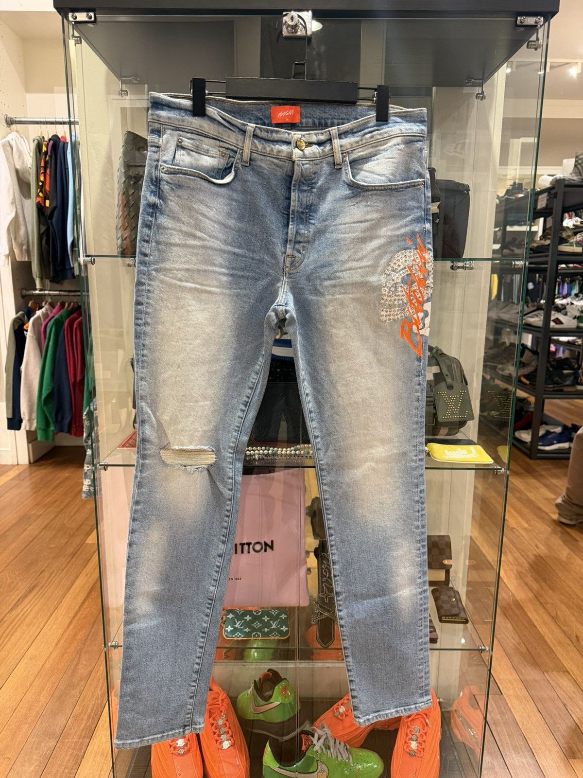 Bossi Sportswear Bossi Sportswear Skull Denim Jeans Size US 36 / EU 52 - 1 Thumbnail