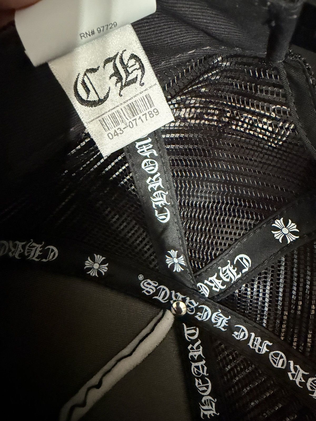 Chrome Hearts Chrome Hearts ‘CH’ classic trucker hat Size ONE SIZE - 5 Thumbnail