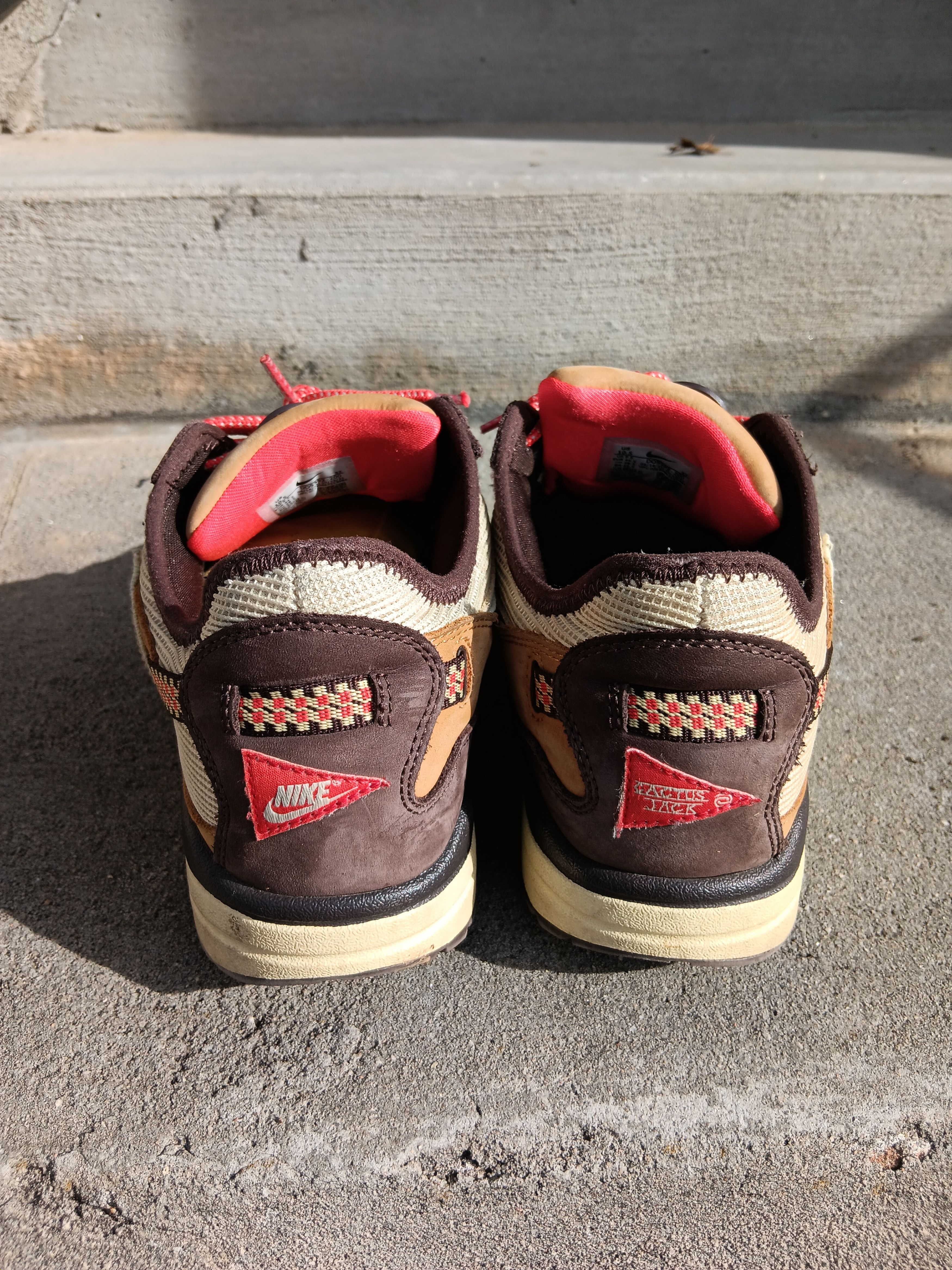 Travis Scott Nike Air Max 1 Travis Scott Cactus Jack "Baroque Brown". Size US 10 / EU 43 - 4 Thumbnail