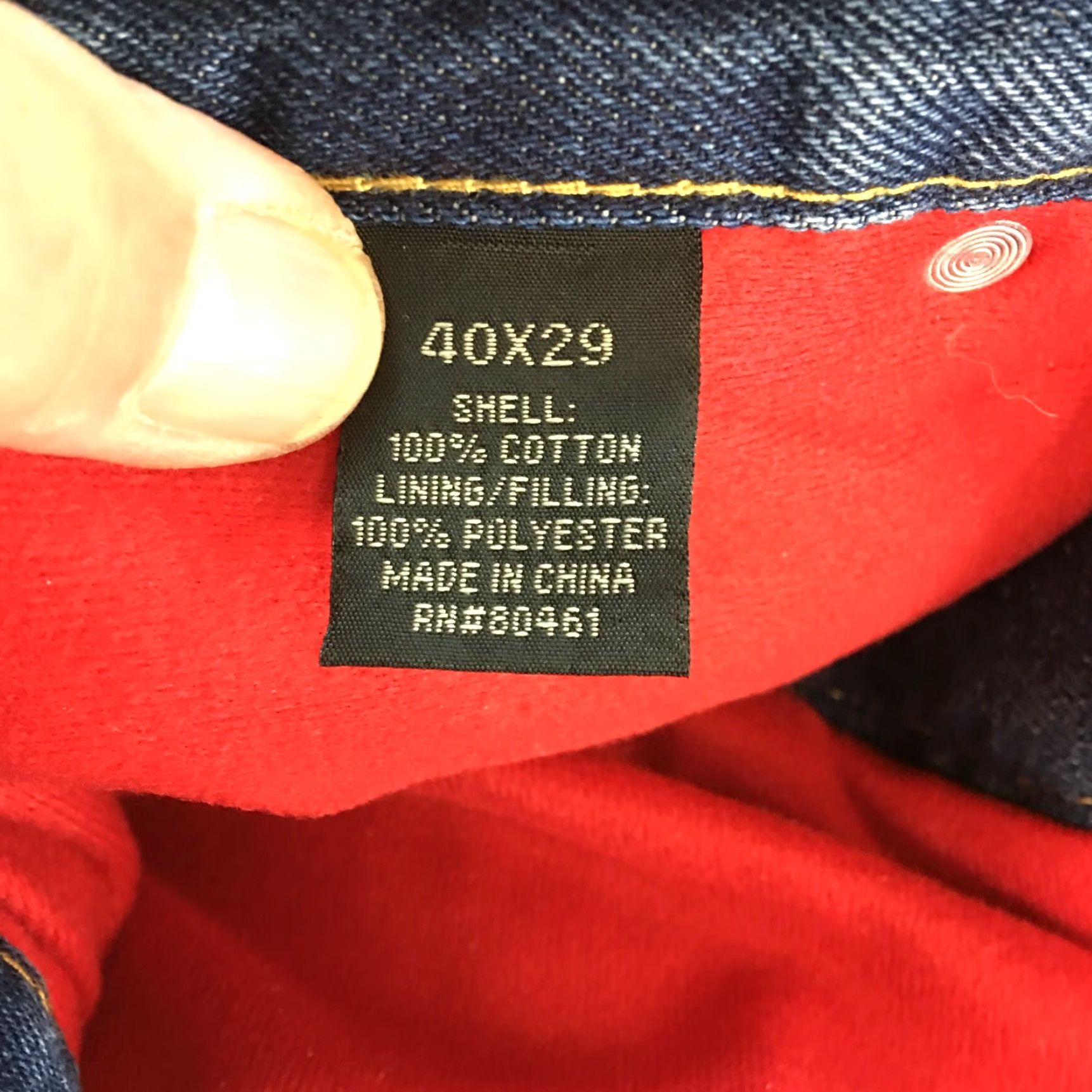 Denime Guide Gear Mens Jeans - Denim, Thinsulate Lined, Straight Leg, Size 40X29, Blue - Regular, Pre-Owned Size US 40 / EU 56 - 6 Thumbnail