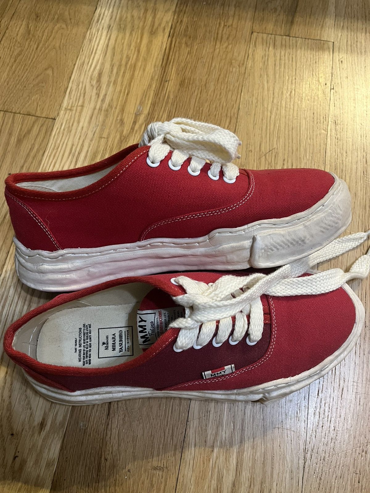 Maison MIHARA YASUHIRO Mihara Yasuhiro OG overdyed baker red Size US 9 / EU 42 - 4 Thumbnail