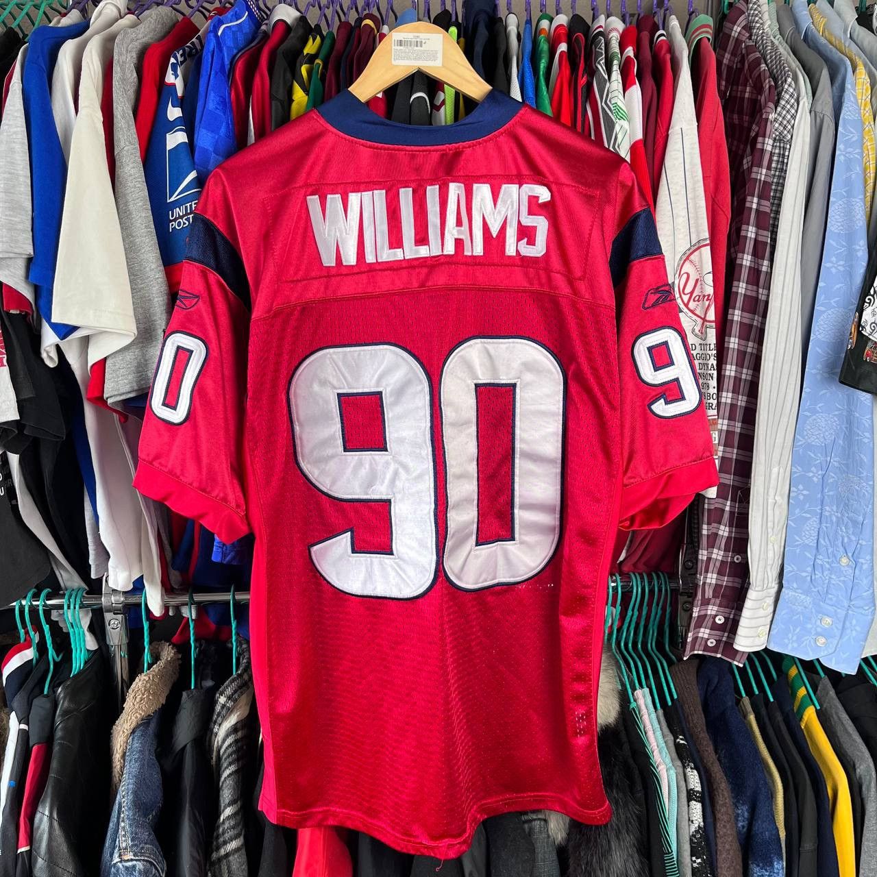 NFL × Reebok × Vintage Reebok Houston Texans #90 Mario Williams Football Jersey Size US M / EU 48-50 / 2 - 7 Thumbnail