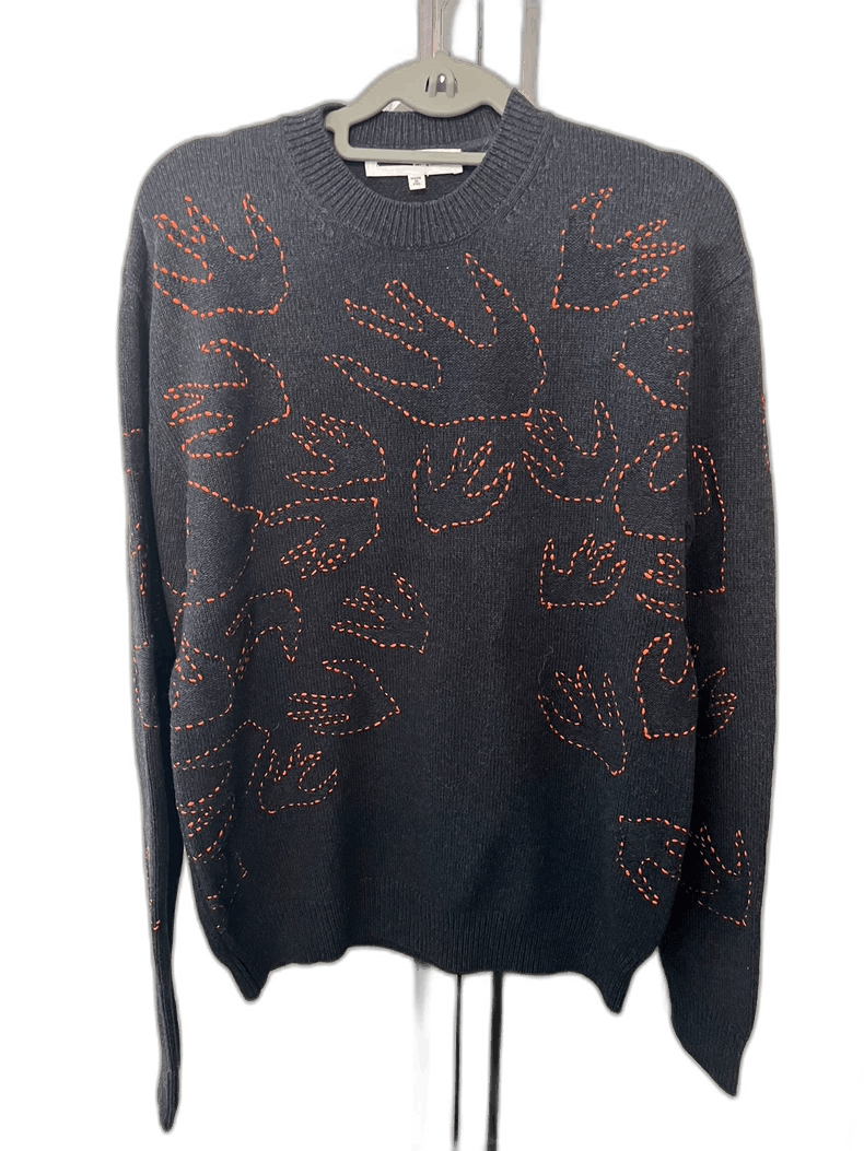 Alexander McQueen Mcq Alexander McQueen Embroidered Knit Sweater Size US S / EU 44-46 / 1 - 1 Thumbnail