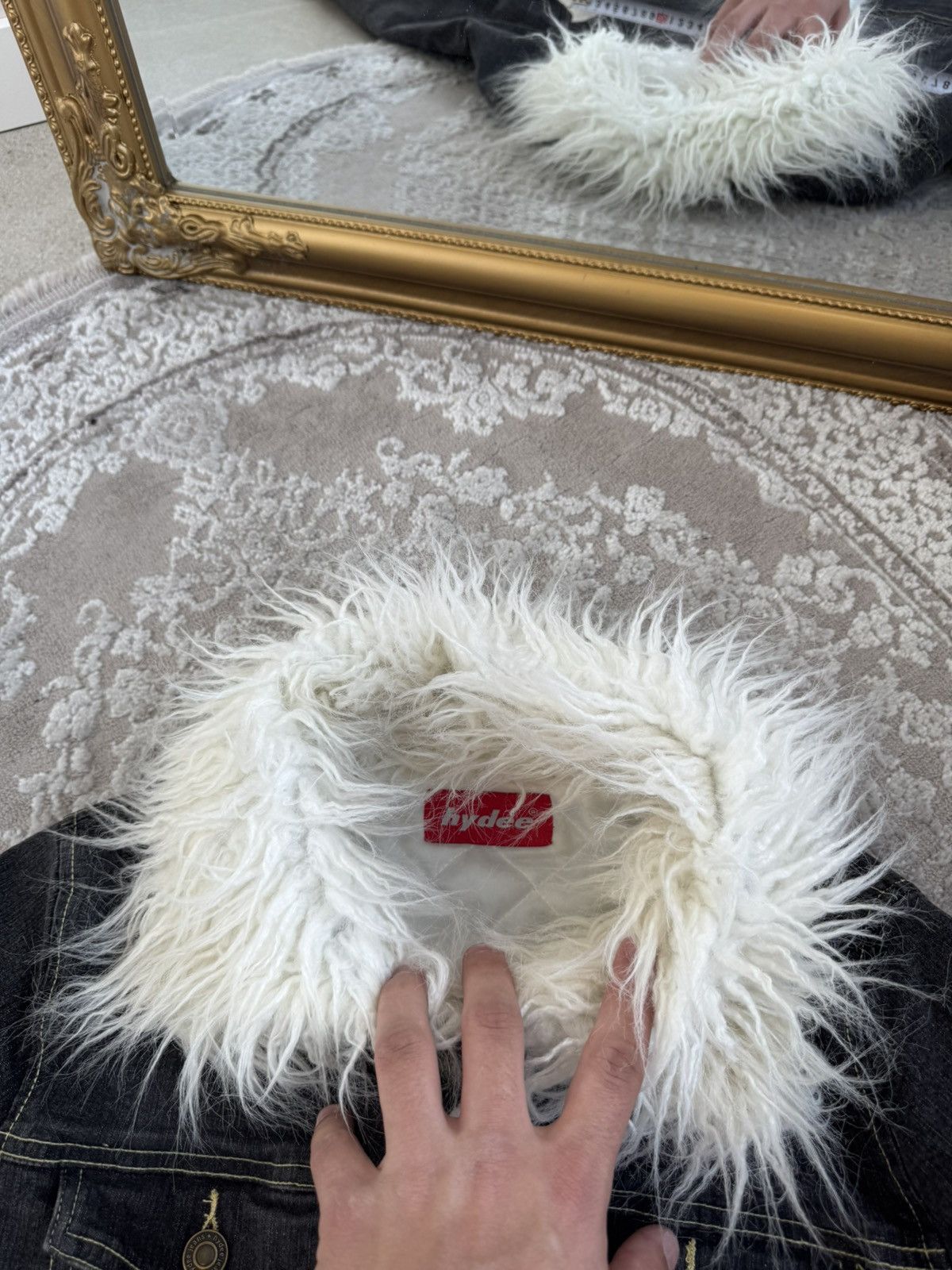 Hysteric Glamour VTG🥶CRAZY JUNYA WATANABE KAPITAL STYLE DENIM FUR JACKET Size US S / EU 44-46 / 1 - 6 Thumbnail
