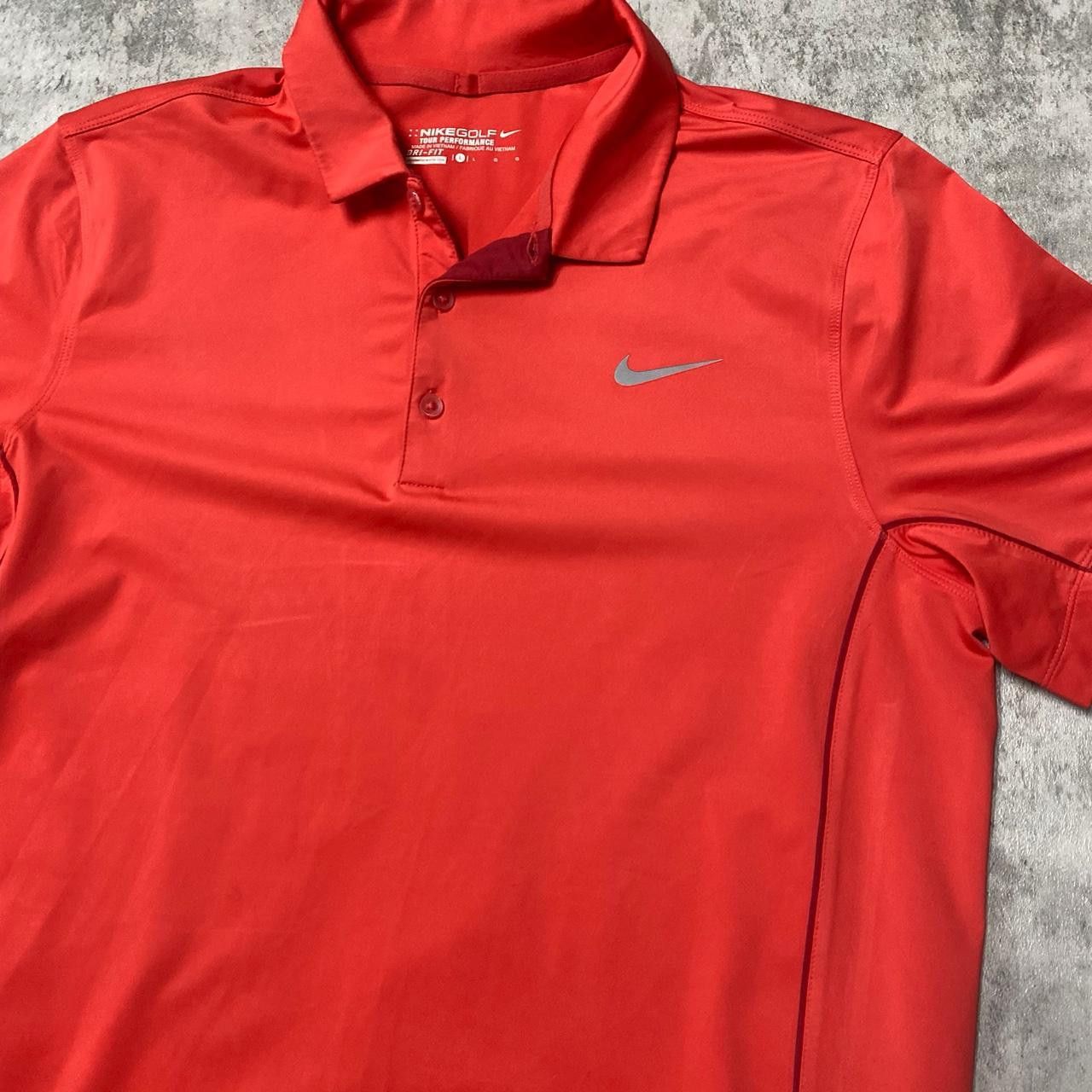 Nike Nike red and grey golf polo shirt #golfswag Size US L / EU 52-54 / 3 - 2 Thumbnail
