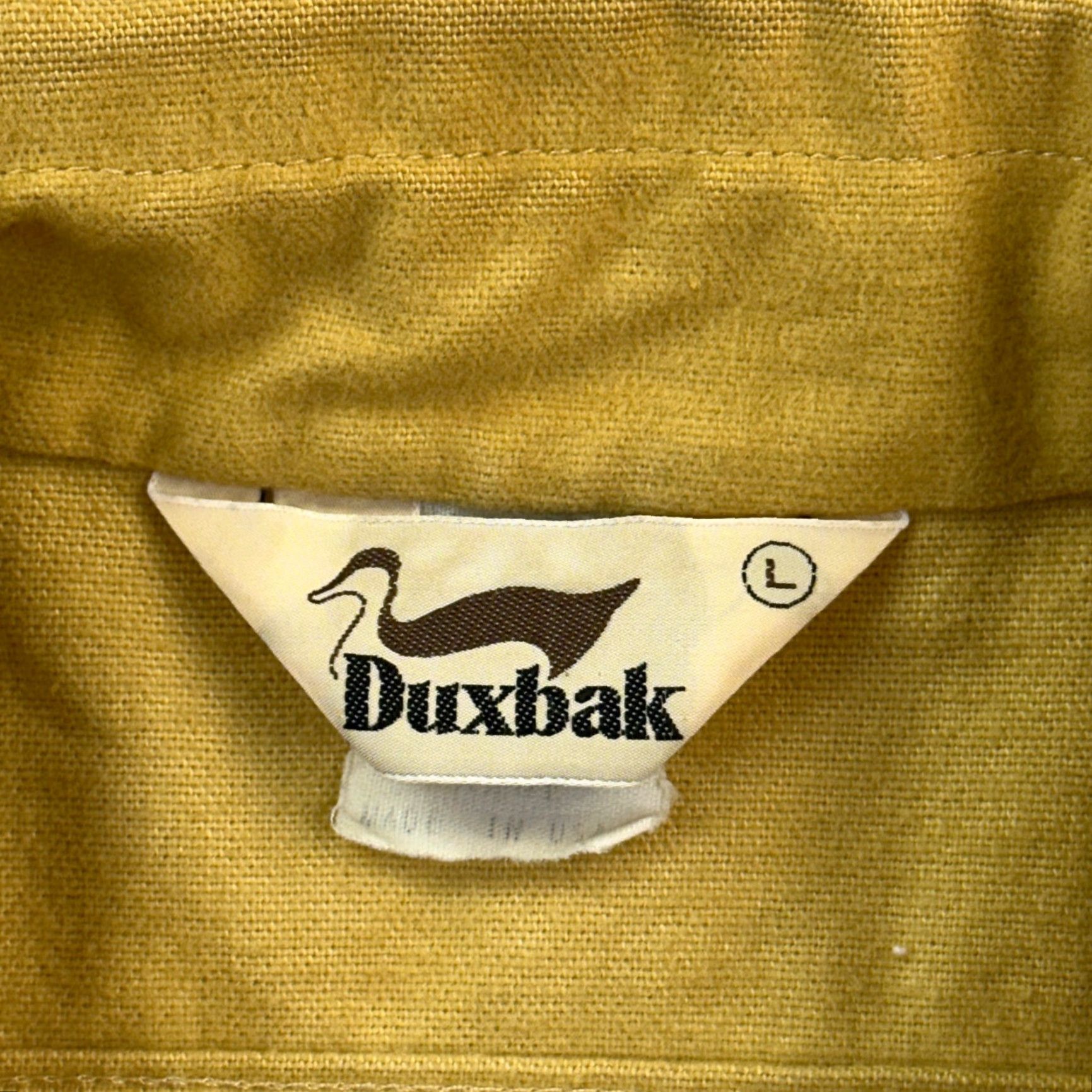 Logo 7 VINTAGE Duxbak Shirt Mens Large Chamois Heavyweight Button Up Buck Logo USA 80s Size US L / EU 52-54 / 3 - 6 Thumbnail